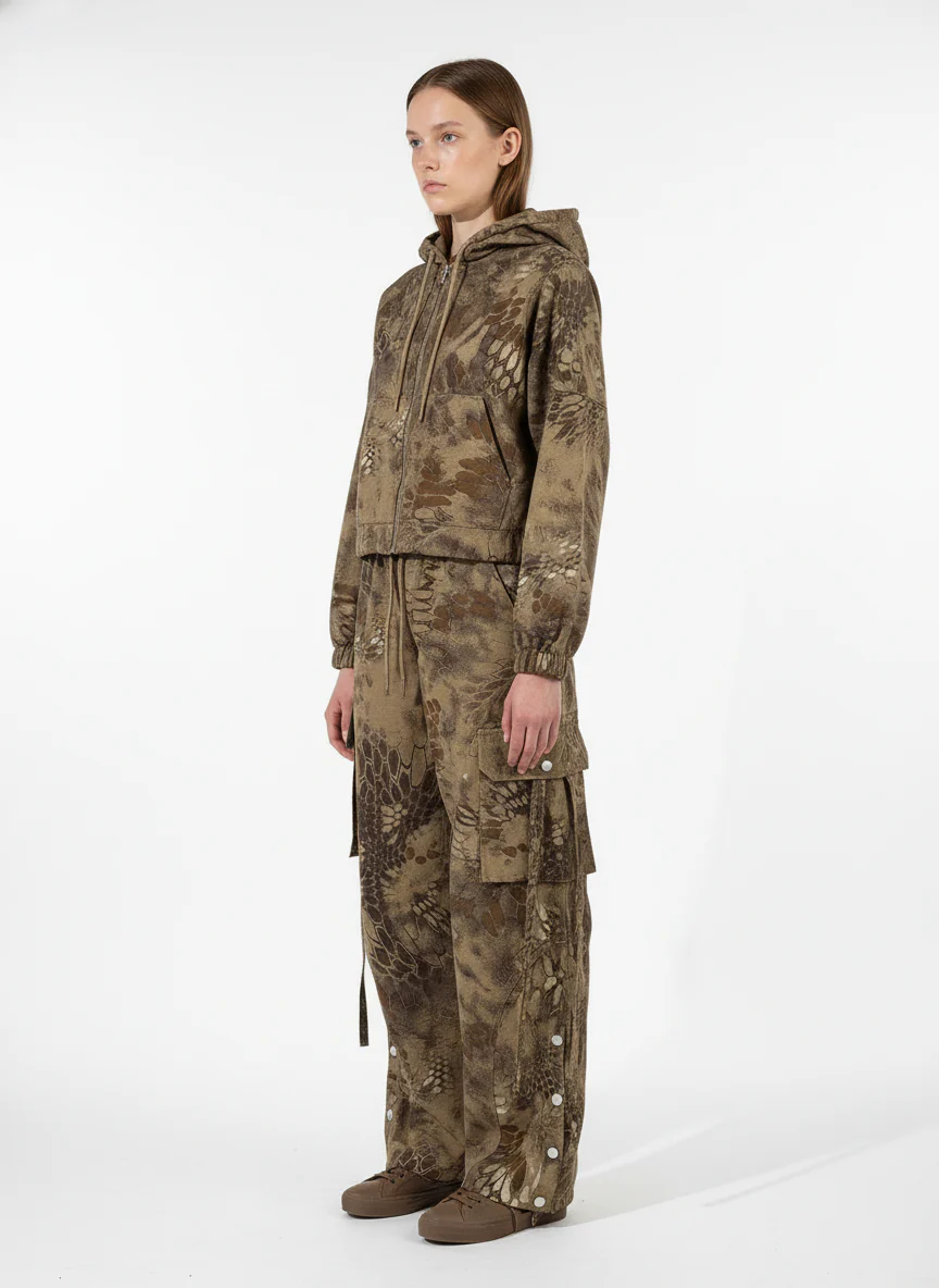 Street Snake Camo Multi-pocket Cargo Pants - Image 2