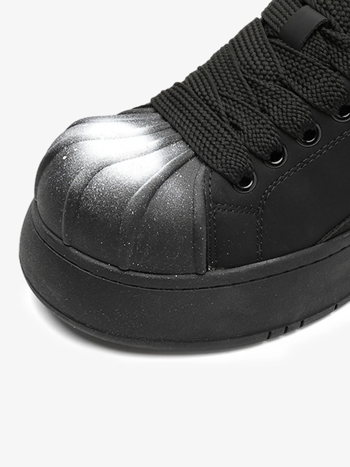 Street Spray-Painted Shell Toe Chunky Sneakers - Image 6