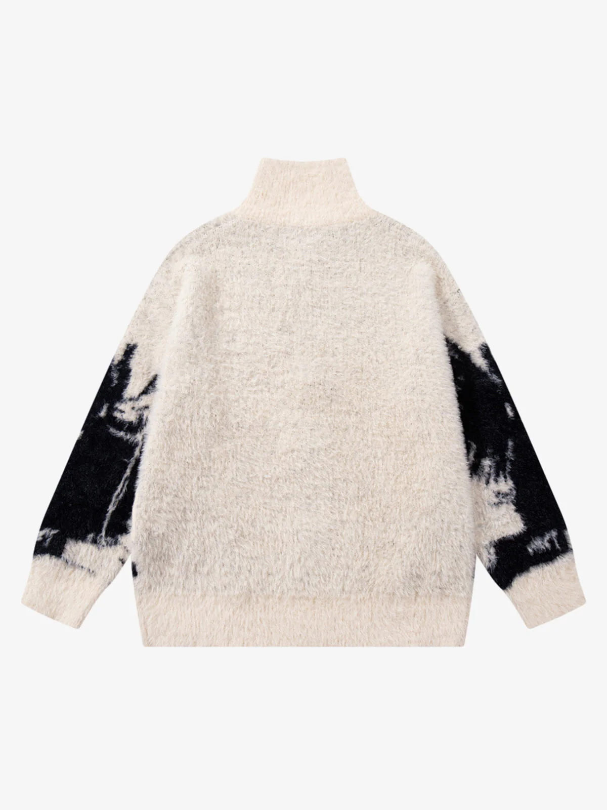 Street Subculture Angel Jacquard Cardigan Sweater - Image 11