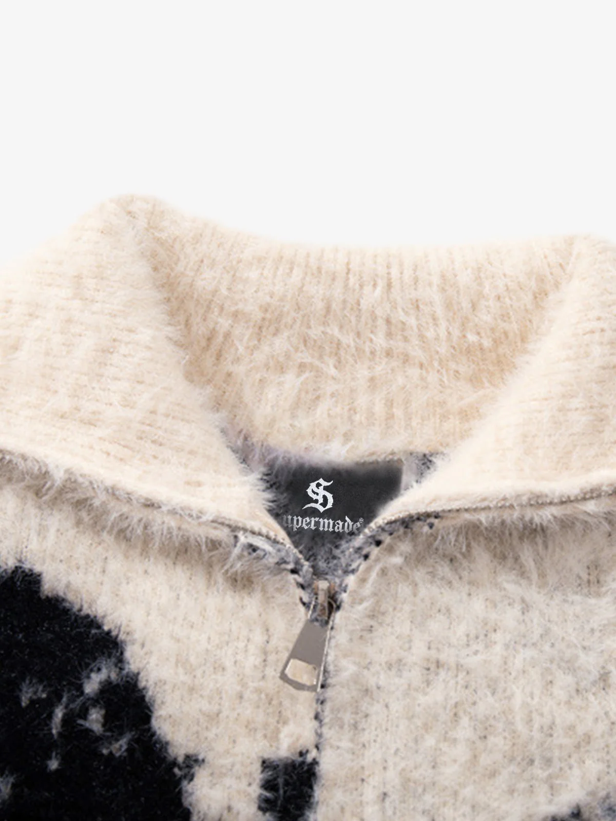 Street Subculture Angel Jacquard Cardigan Sweater - Image 14