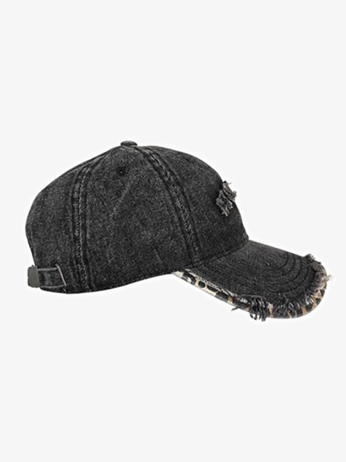 Street Washed Distressed Letter Embroidered Baseball Cap - Image 6