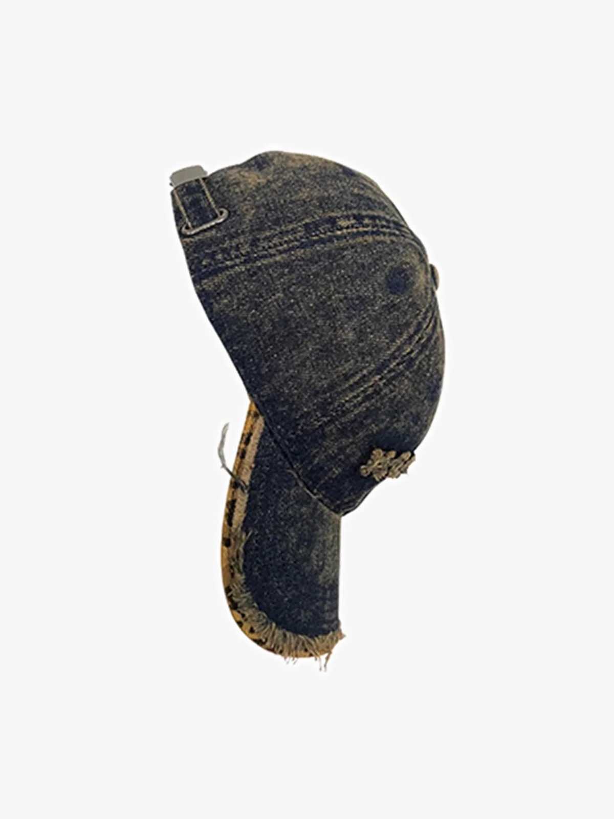 Street Washed Distressed Letter Embroidered Baseball Cap - Image 9