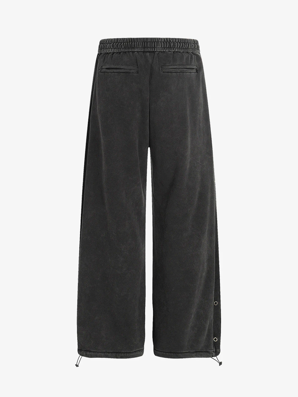Street Washed Mottled Rivet Letter Print Baggy Sweatpants - Image 4
