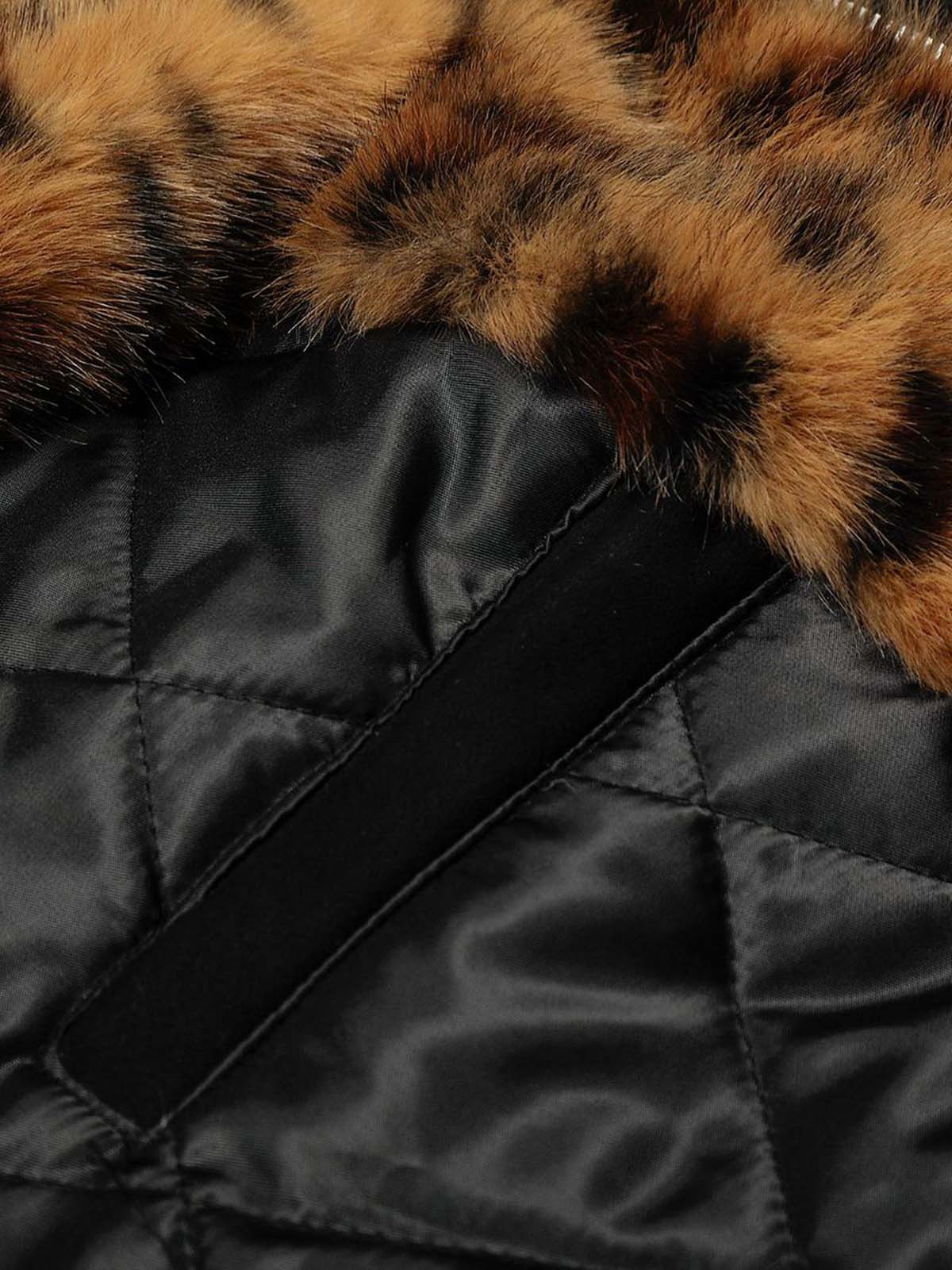 Tiger Print With Ears Hooded Fur Jacket - Image 12