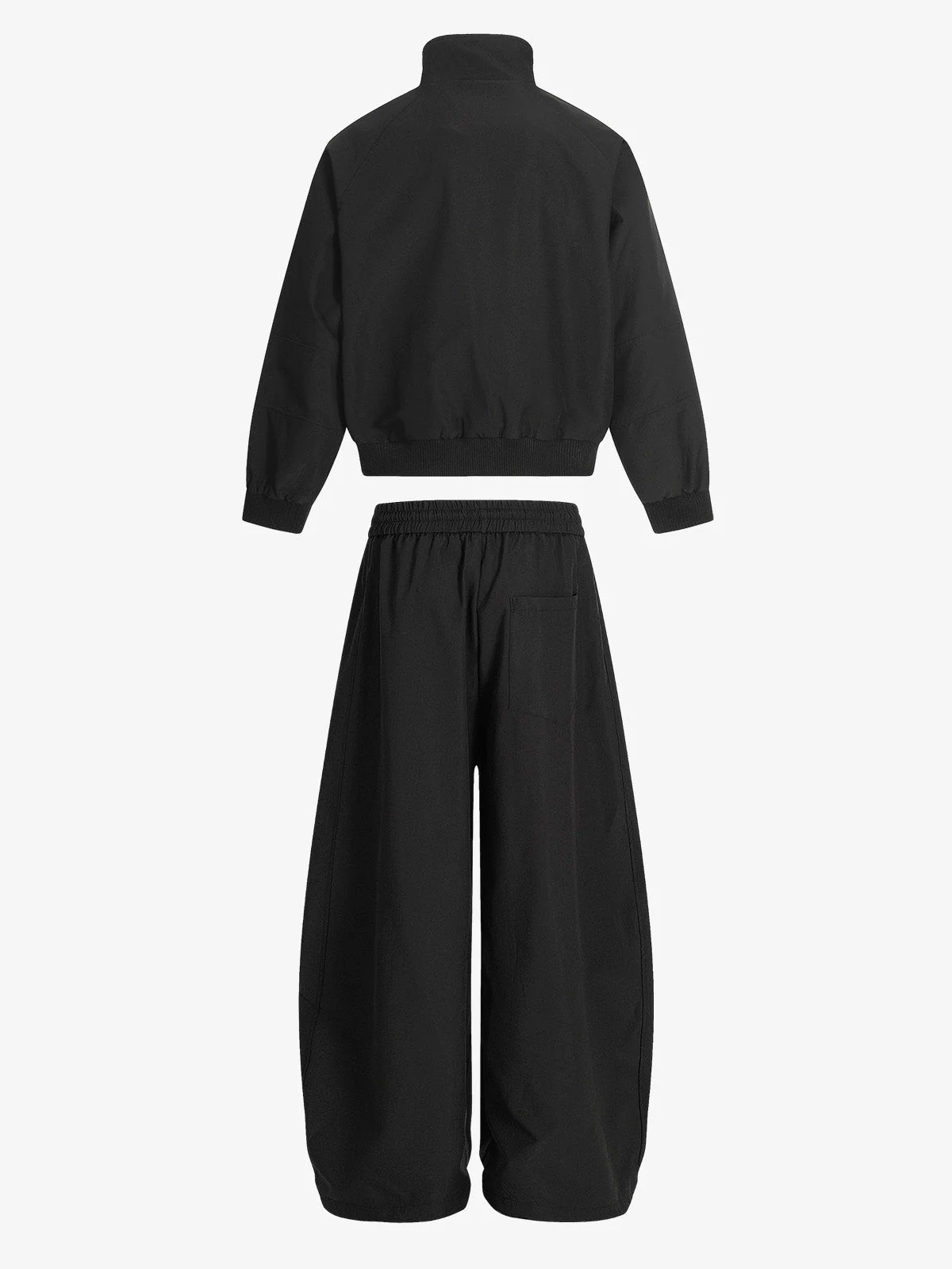 Striped Zip-Up Track Jacket and Wide-Leg Track Pants Set - Image 3