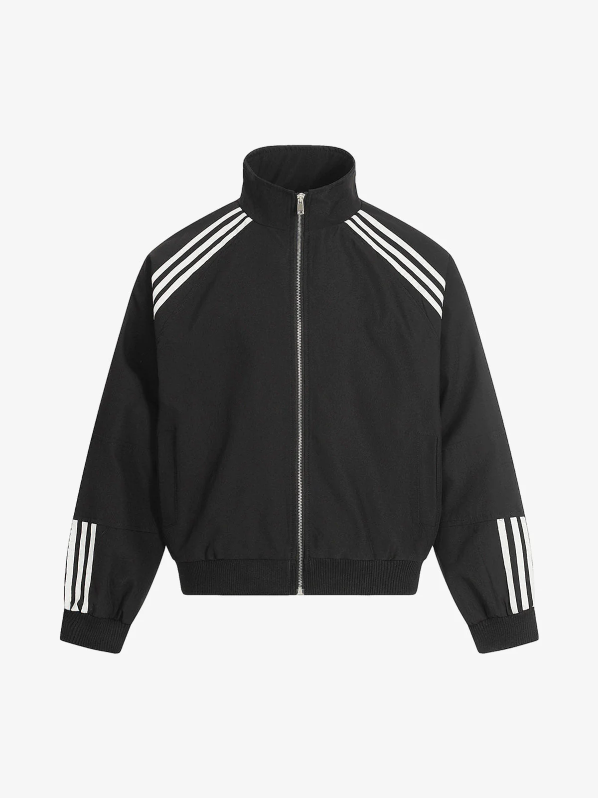 Striped Zip-Up Track Jacket and Wide-Leg Track Pants Set - Image 5
