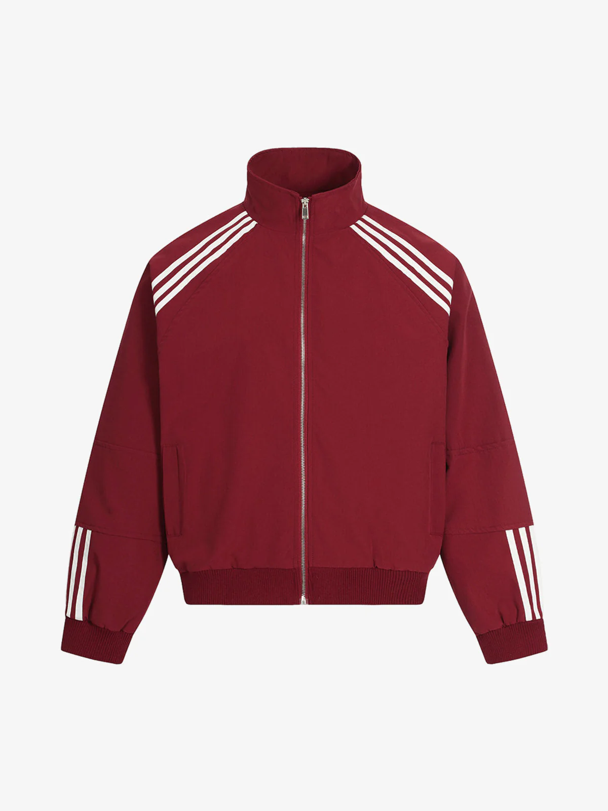 Striped Zip-Up Track Jacket and Wide-Leg Track Pants Set - Image 6