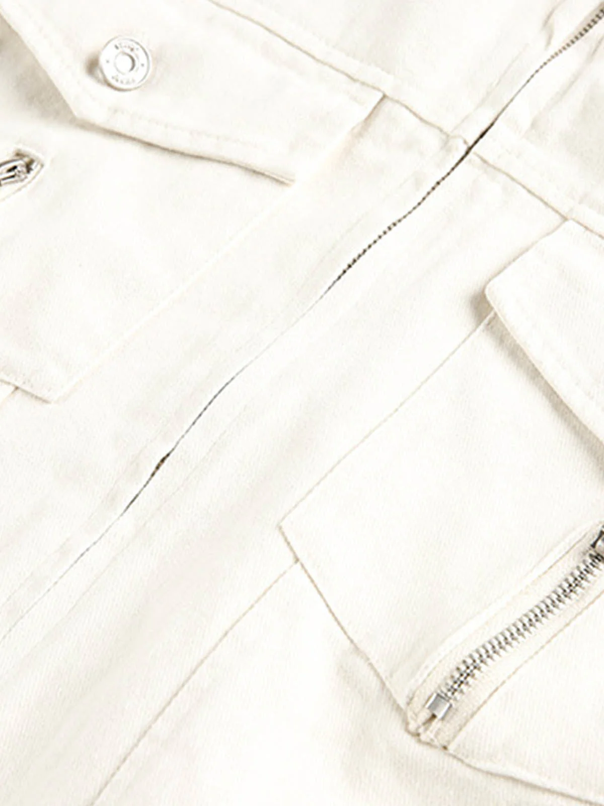 Structured Utility Stand Collar Zip Up Jacket - Image 6