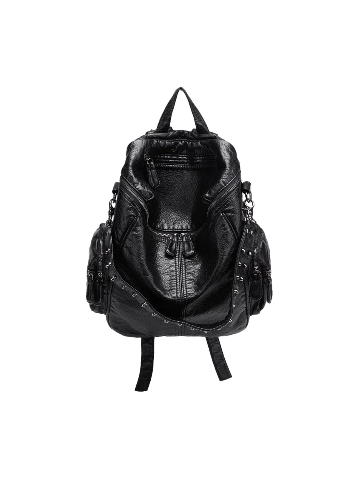 Studded Metallic Backpack - Image 2