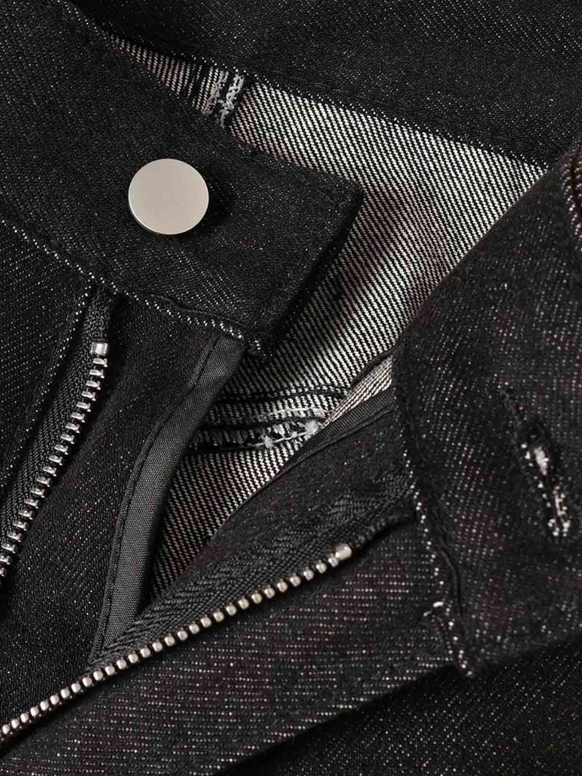 Studded Pleat Wide Leg Denim Jeans - Image 7