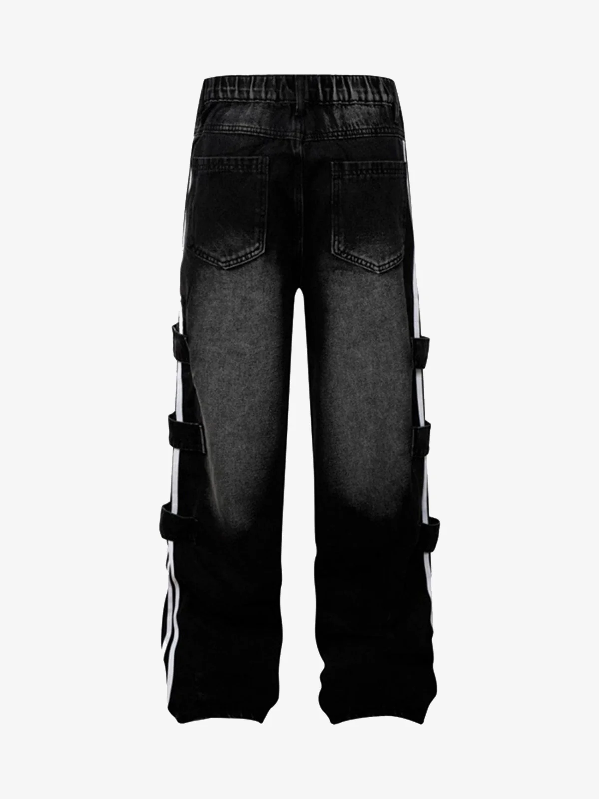 Street Stripe Paneled Work Jeans - Image 2