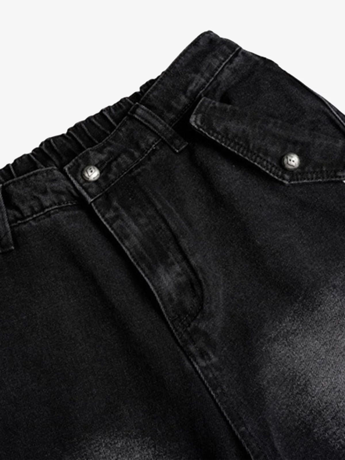 Street Stripe Paneled Work Jeans - Image 3