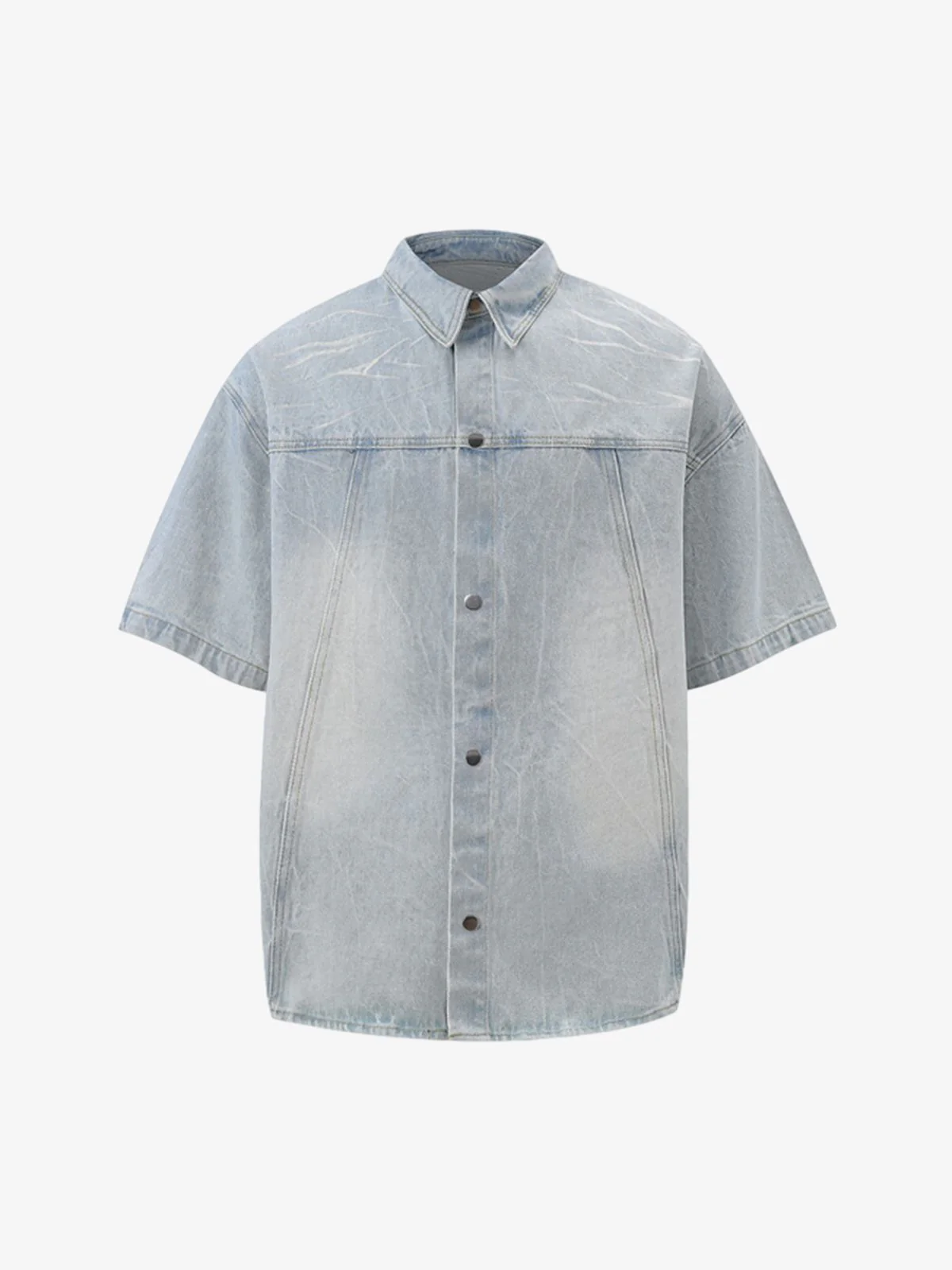 Short Sleeve Shirt & Shorts Denim Set - Image 13