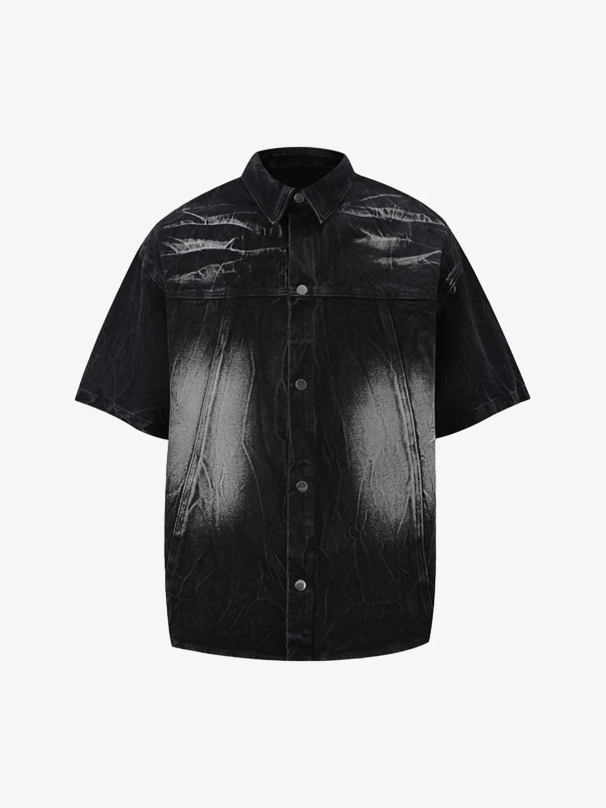 Short Sleeve Shirt & Shorts Denim Set - Image 2