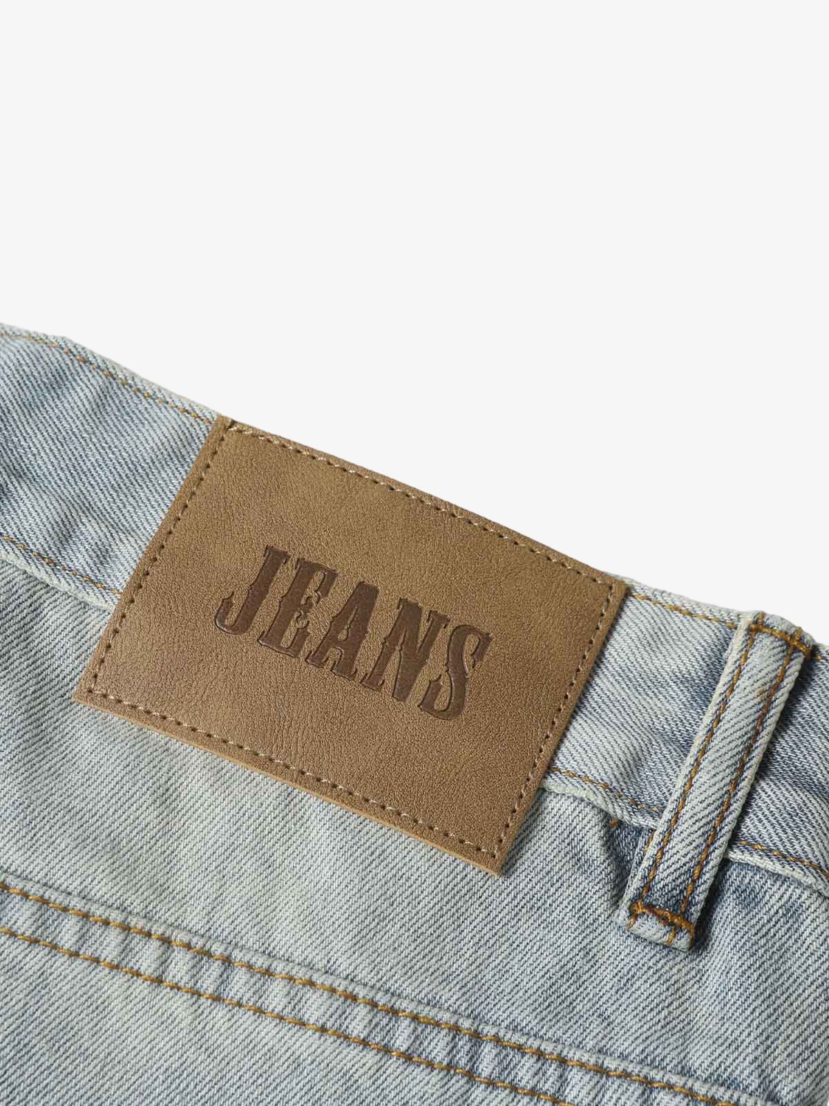 Cleanfit Denim Baggy Cargo Jorts - Image 5