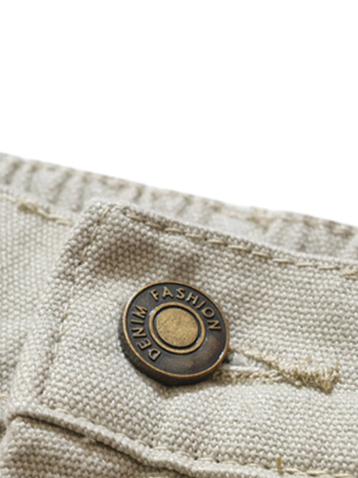 Retro Structured  Design Cargo Shorts - Image 5