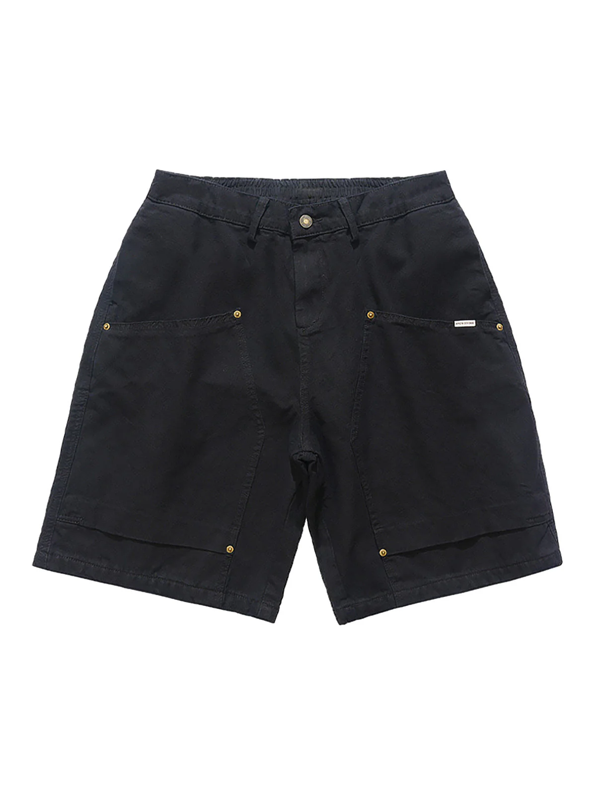 Retro Structured  Design Cargo Shorts - Image 9