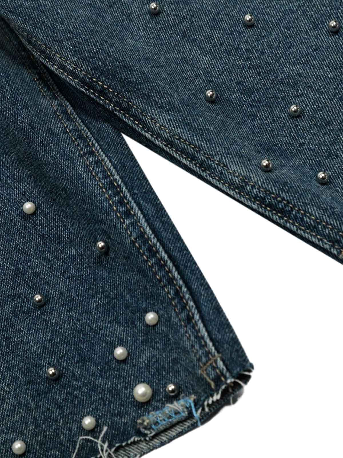 Washed Studded Denim Jorts - Image 8