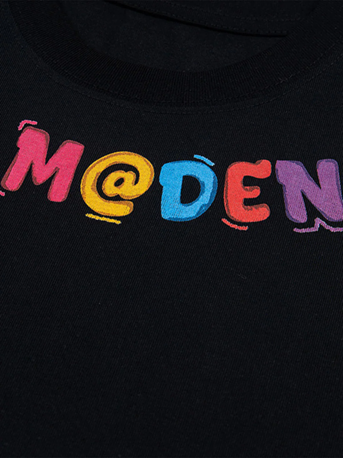 Floral Embroidered Crew Neck T-Shirt - Image 8