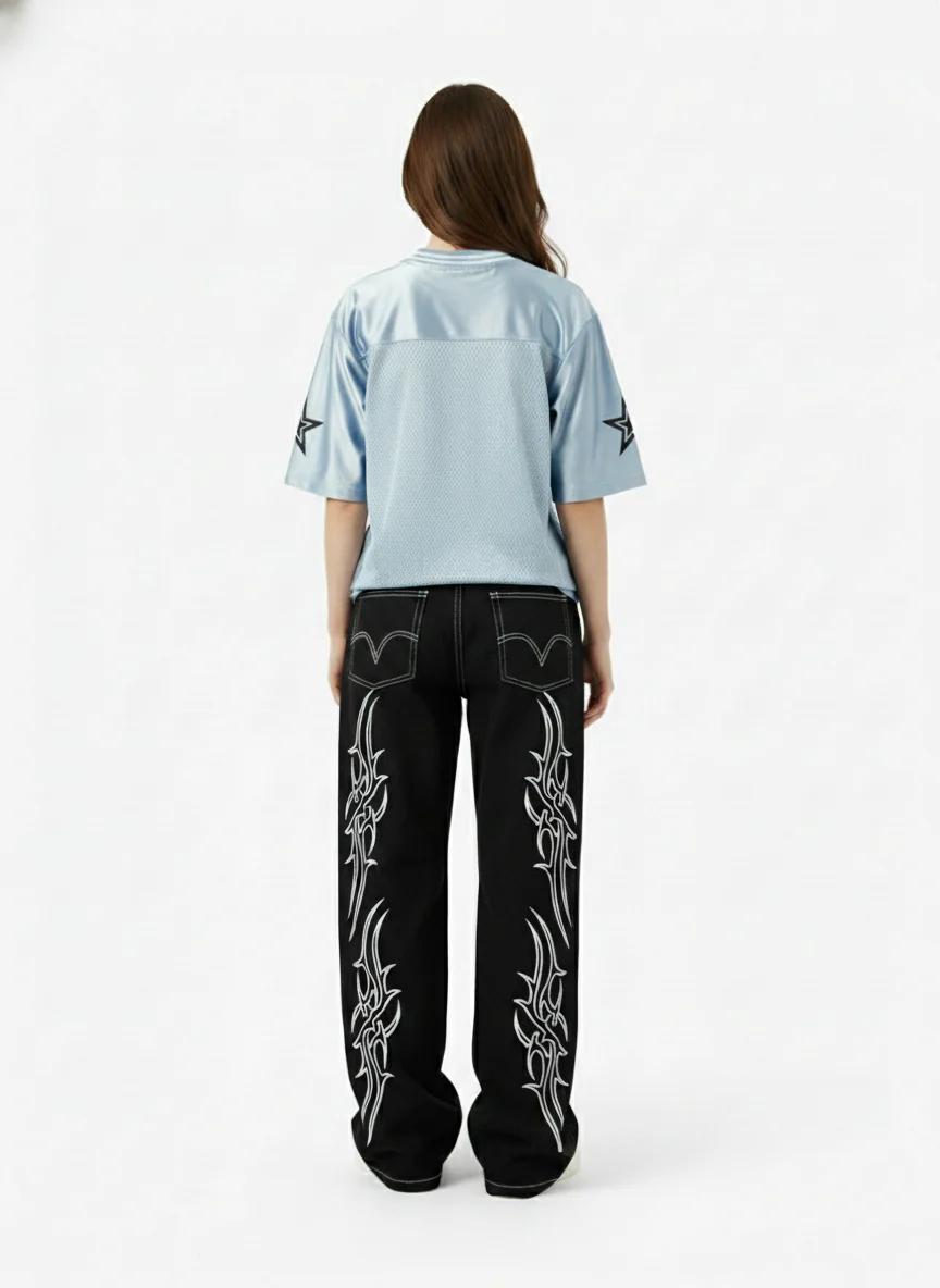 NO.90 Jersey V-Neck T-Shirt - 2470 - Image 4