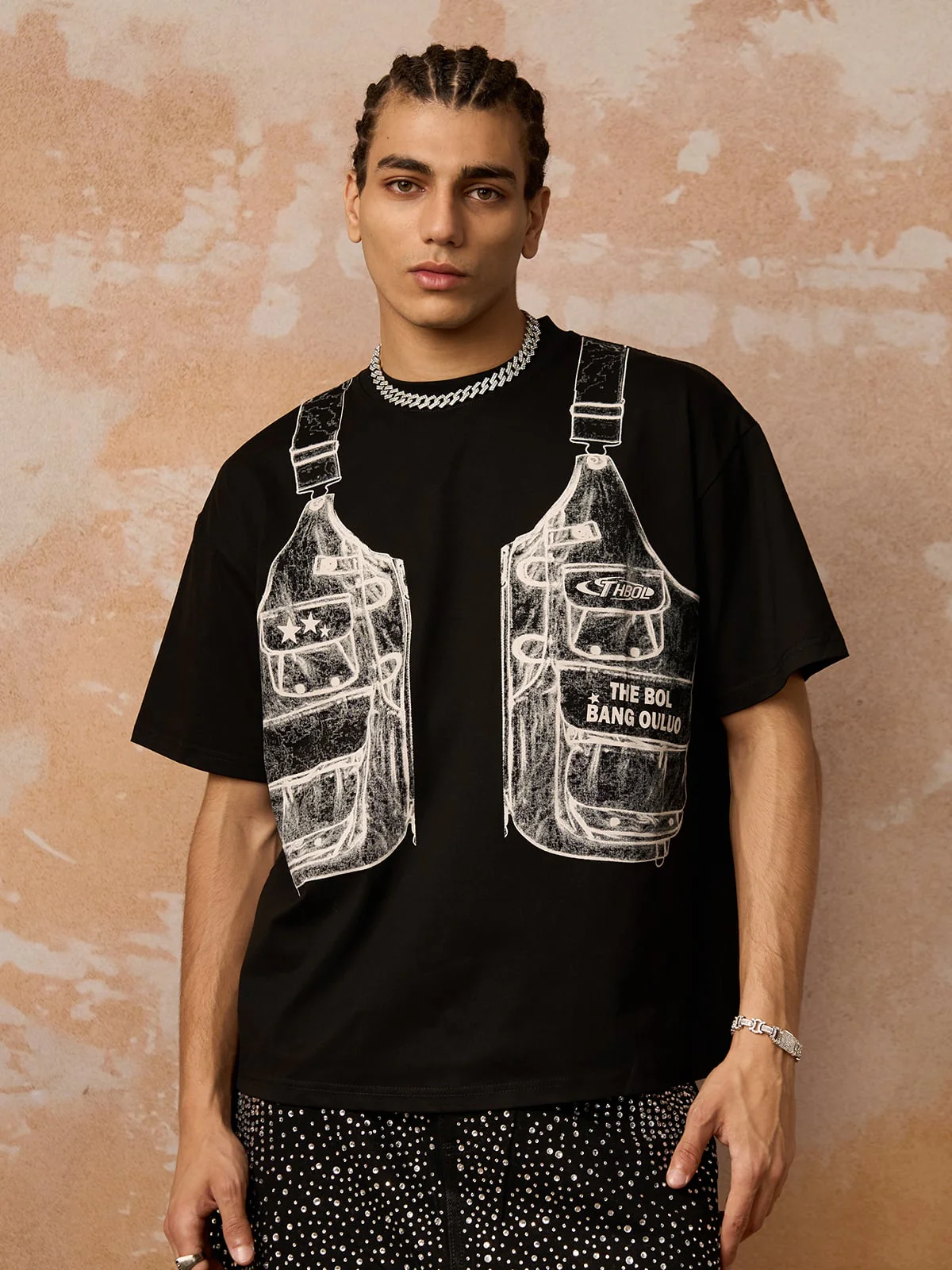 Jacket Print Graphic T-Shirt - Image 5