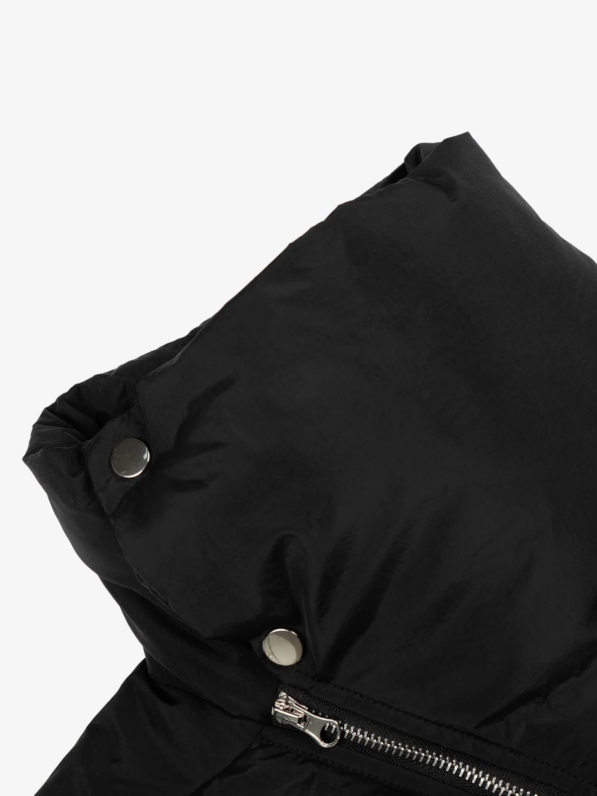 Vintage Asymmetric Zip High-Neck Puffer Jacket - Image 7
