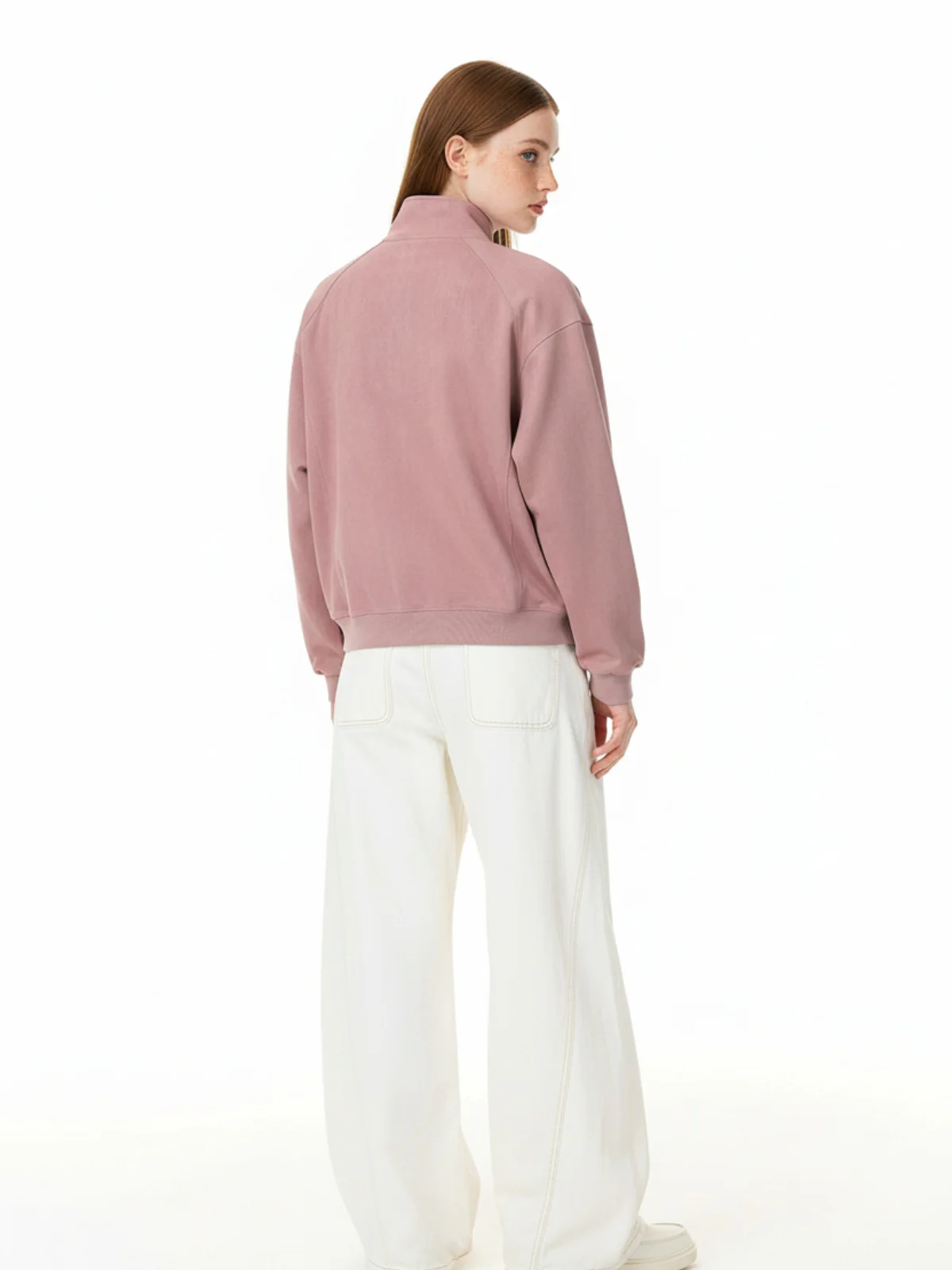 Suede Embroidered Zippered Short Jacket - Image 6