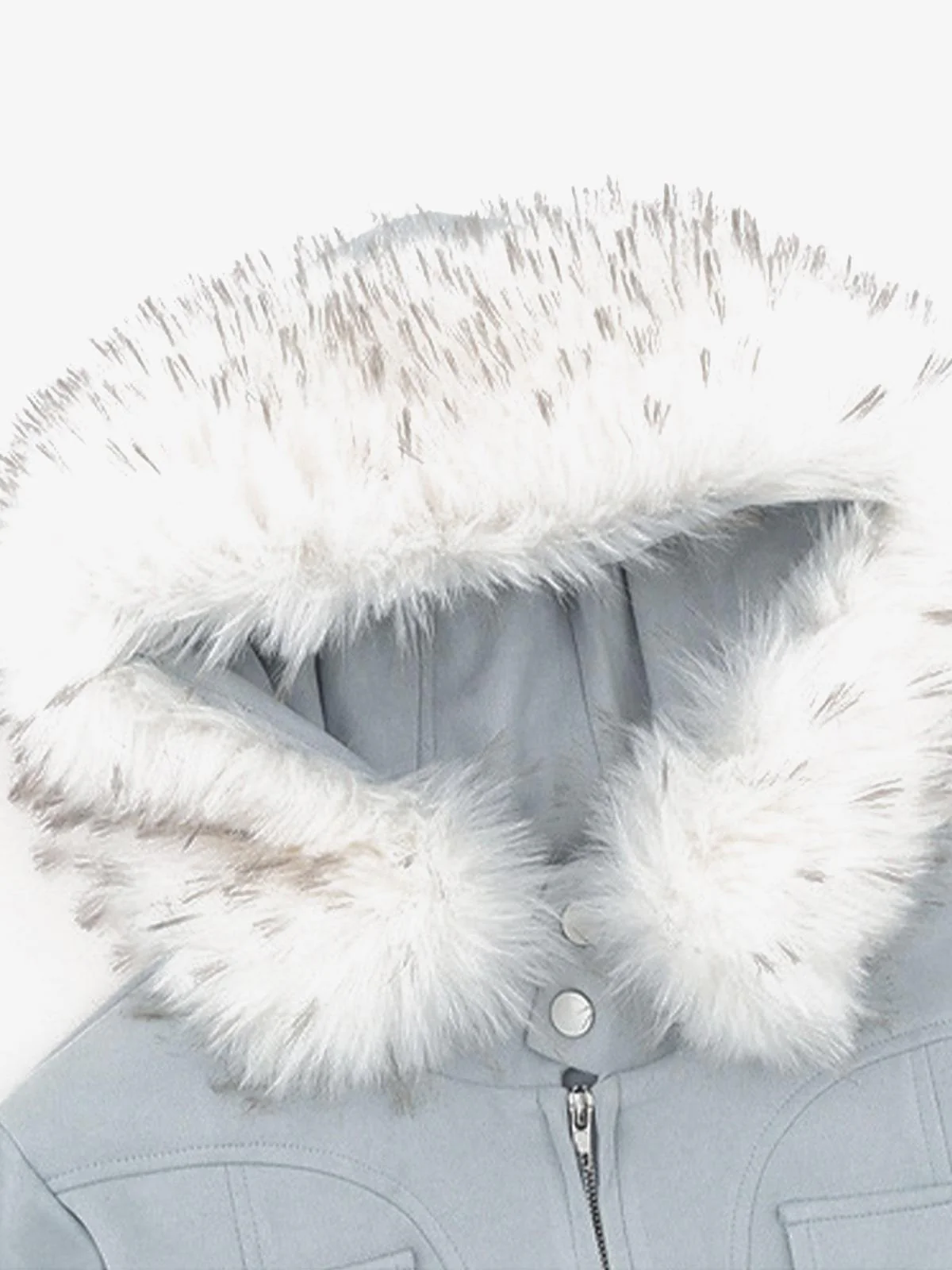 Suede Fur Hooded Slim Fit Jacket - Image 10