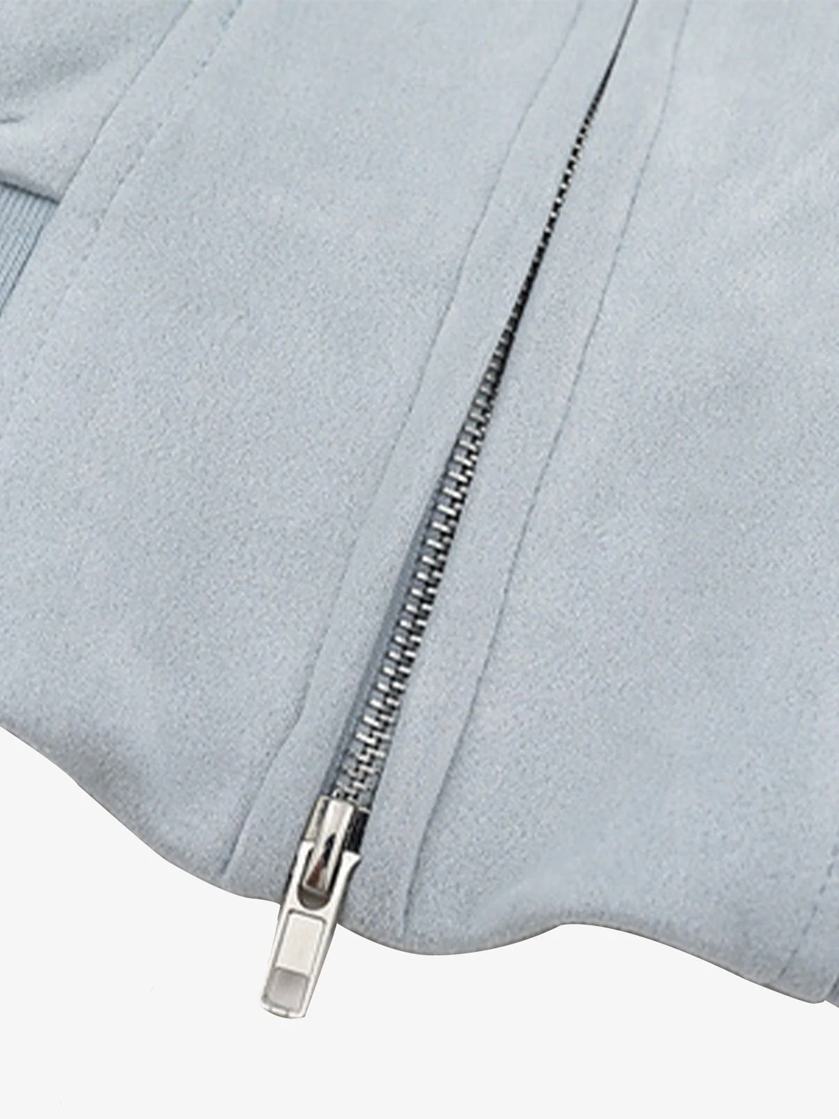 Suede Fur Hooded Slim Fit Jacket - Image 11