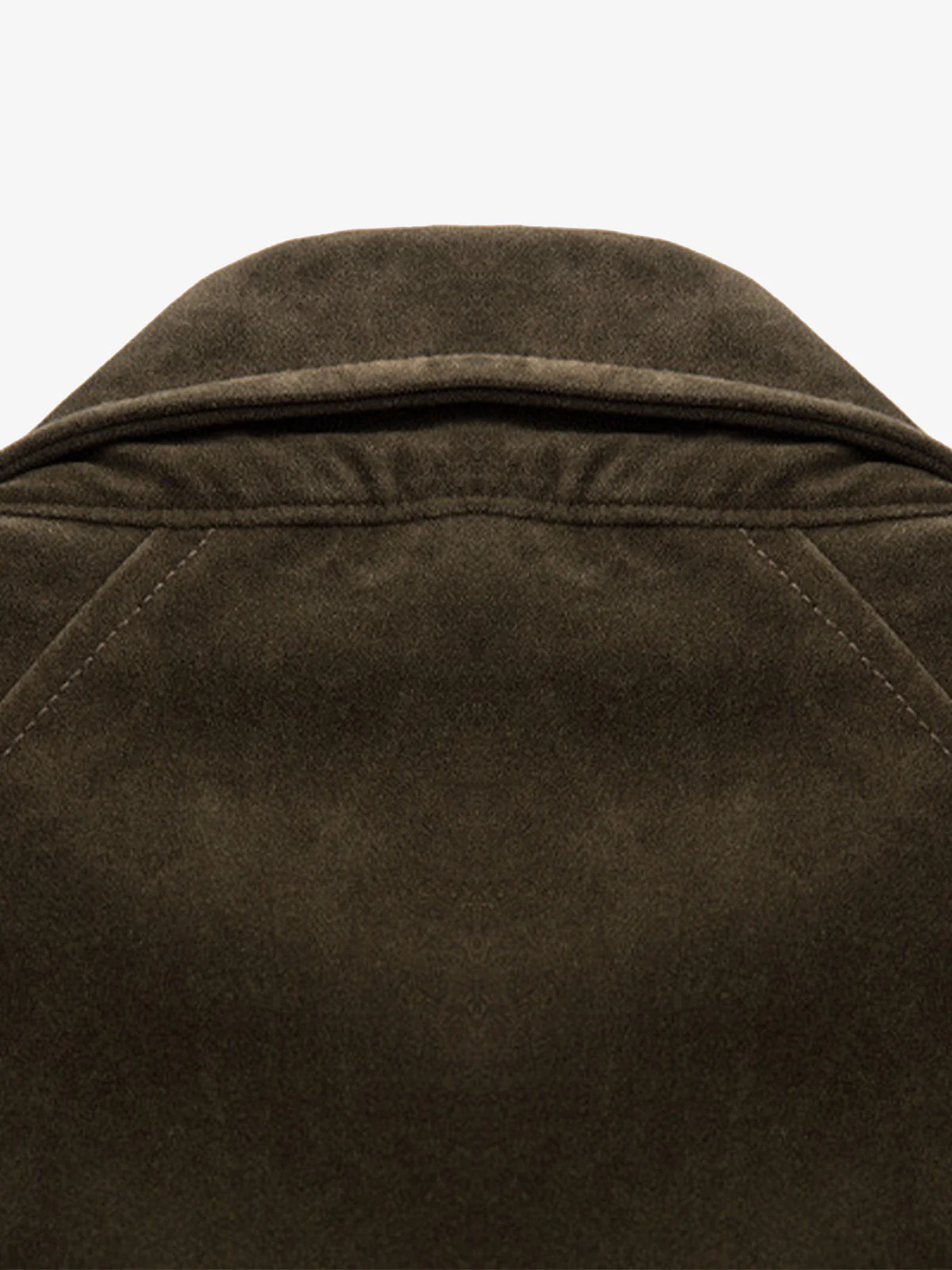 Suede Lapel Deconstructed Patchwork Jacket - Image 13