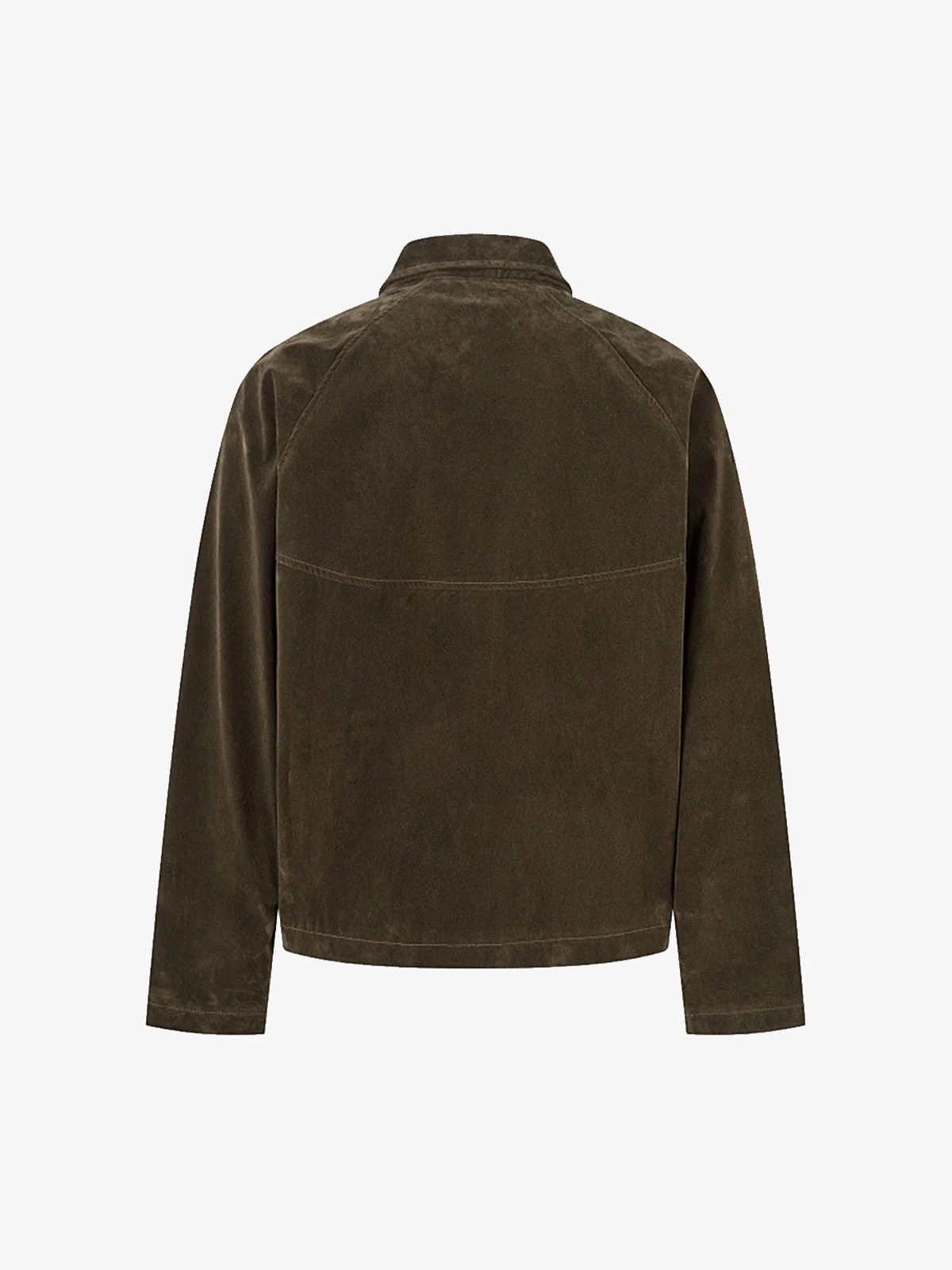 Suede Lapel Deconstructed Patchwork Jacket - Image 3