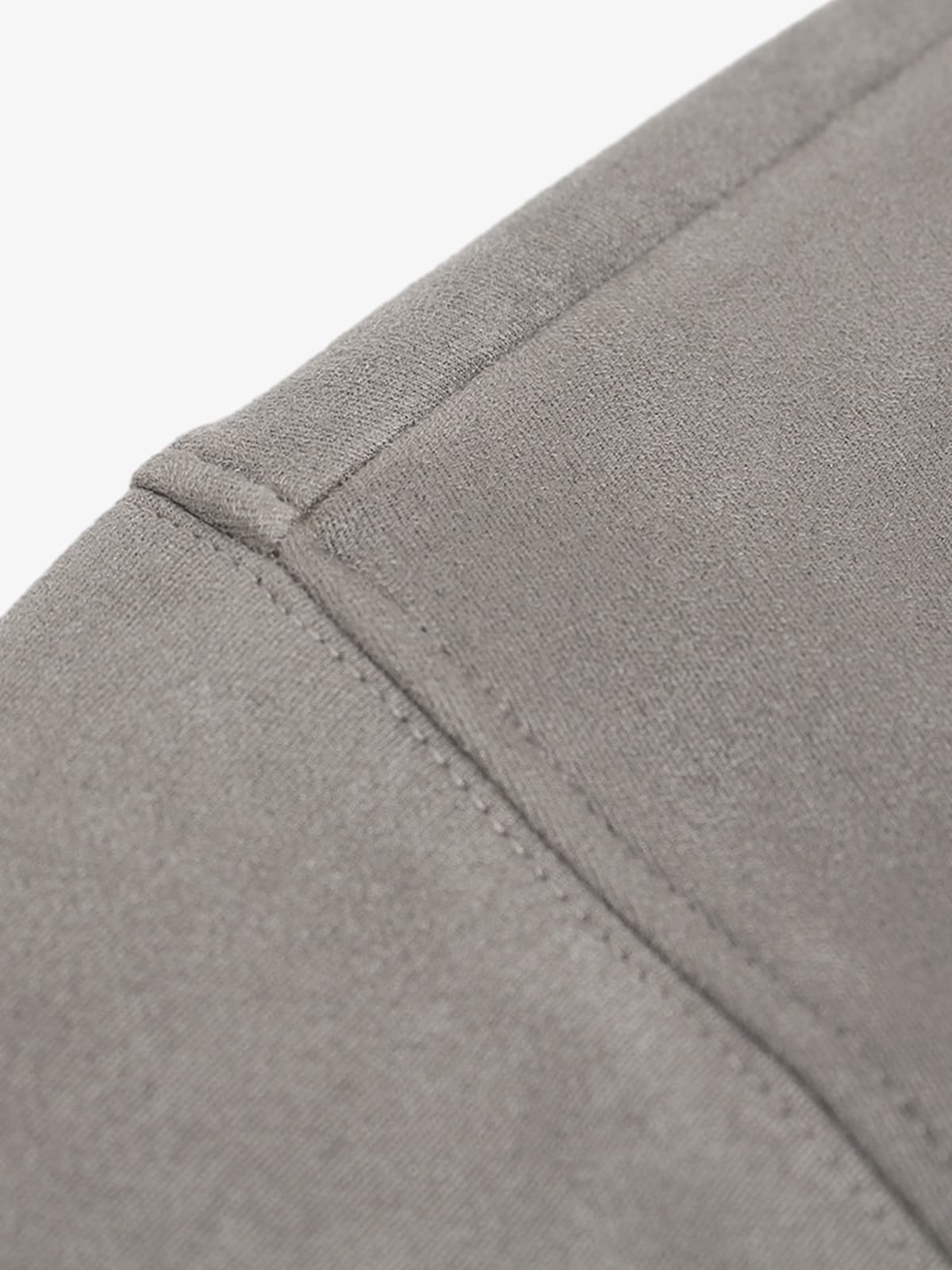 Suede Large Pocket Faux Two-Piece Zipper Short Jacket - Image 12