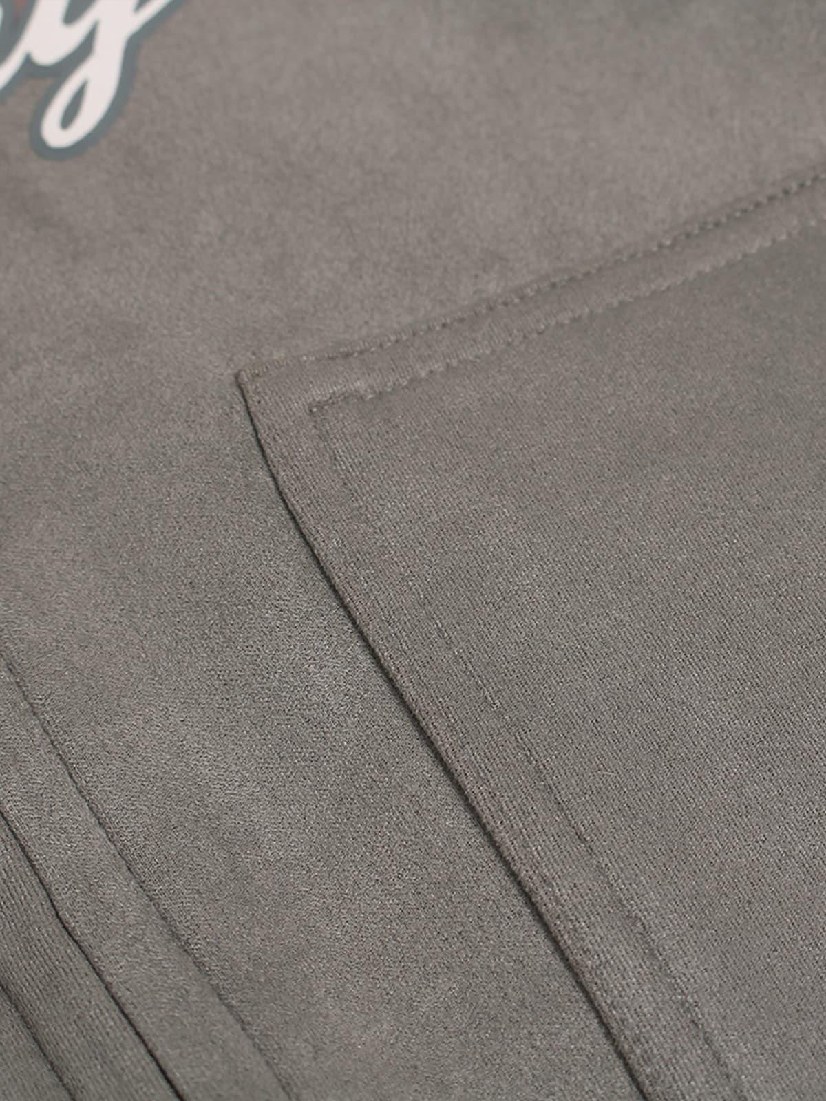 Suede Large Pocket Faux Two-Piece Zipper Short Jacket - Image 7