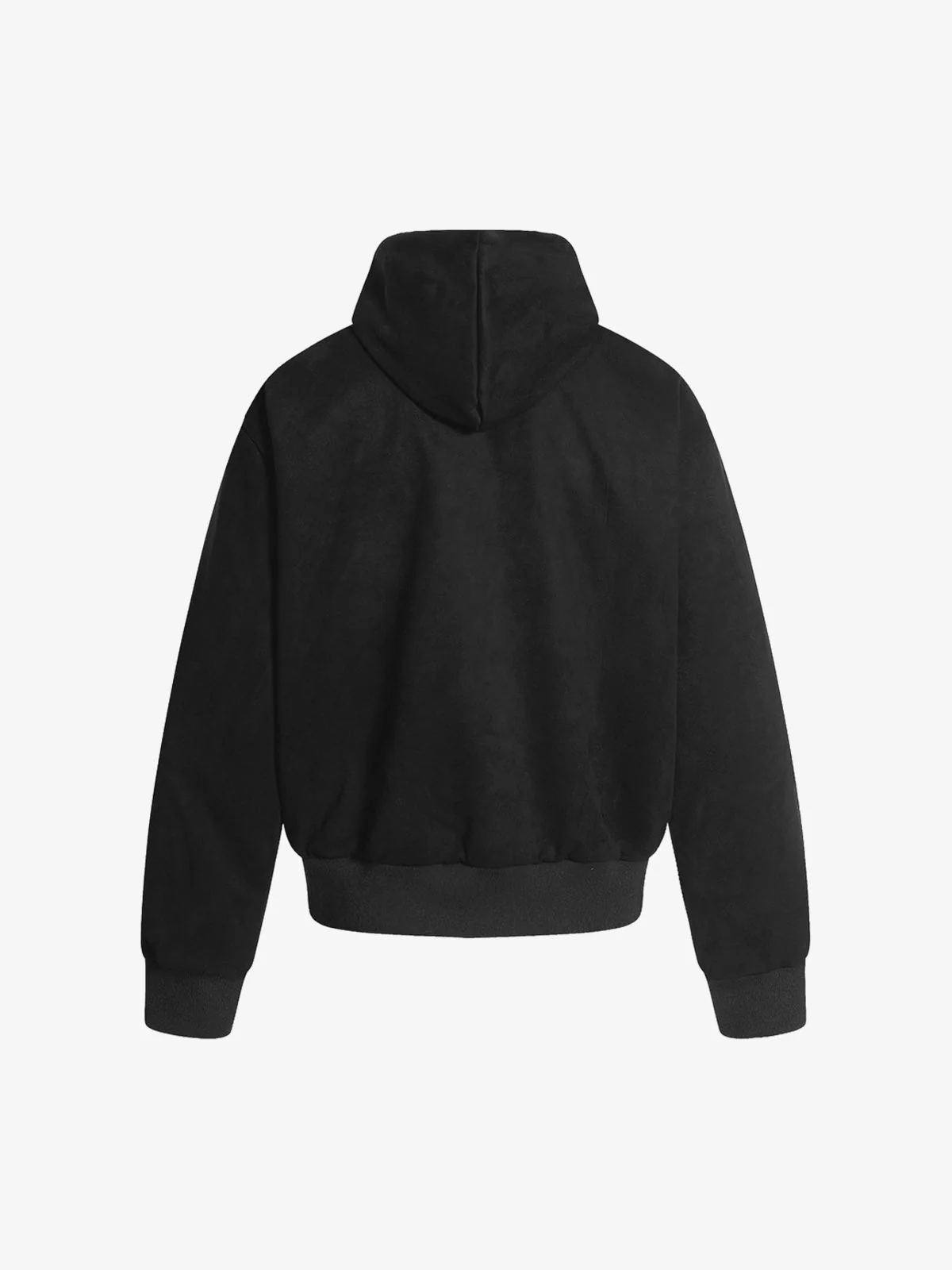Suede Leopard-Trimmed Paneled Bomber Jacket - Image 6