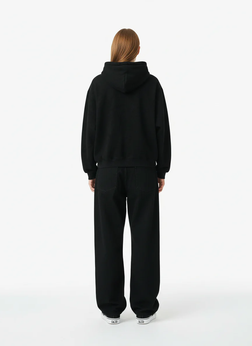 Suede Letter Embroidered Cropped Zip-Up Sweatshirt - Image 13