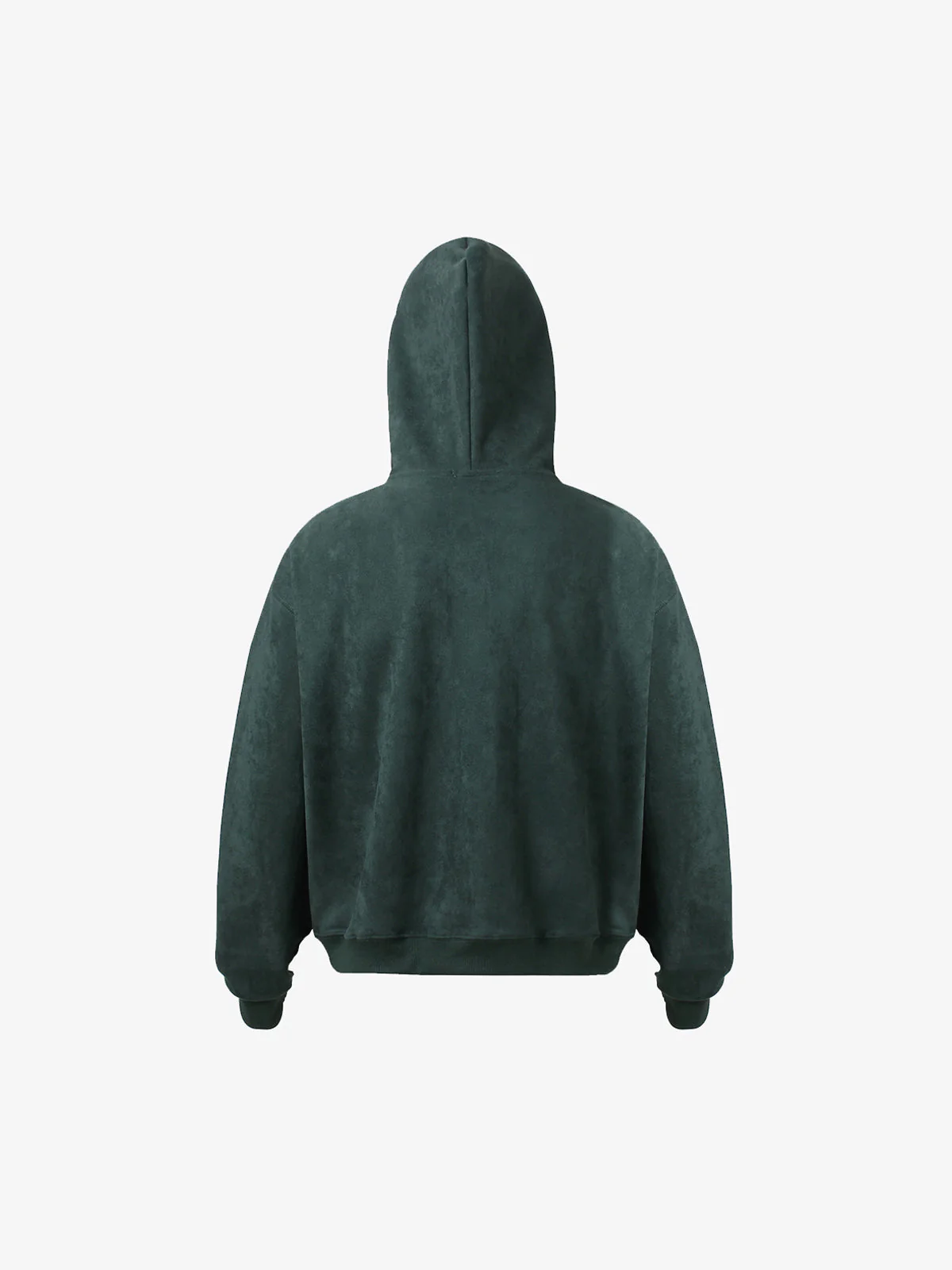 Suede Letter Embroidered Cropped Zip-Up Sweatshirt - Image 15