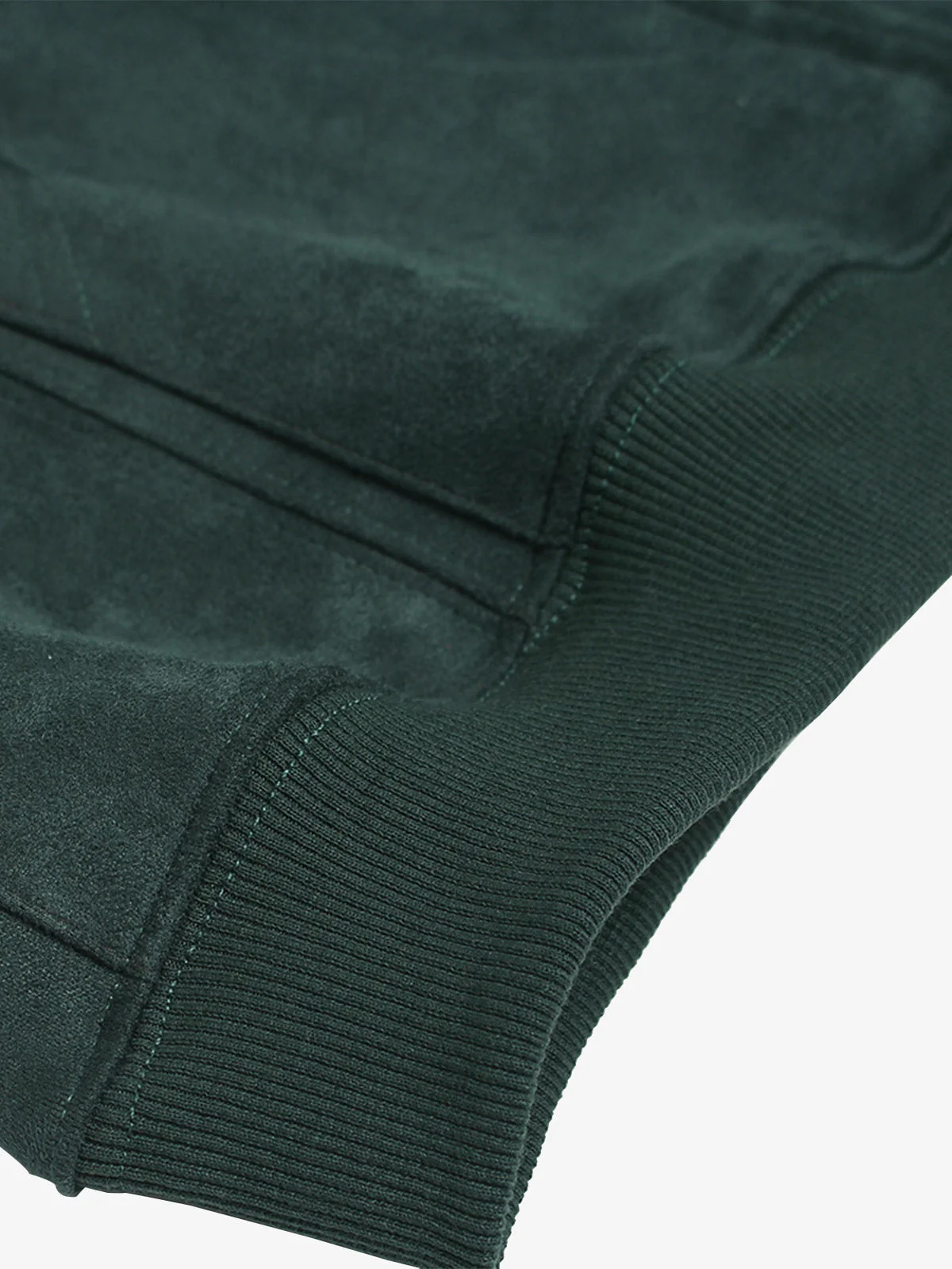 Suede Letter Embroidered Cropped Zip-Up Sweatshirt - Image 22