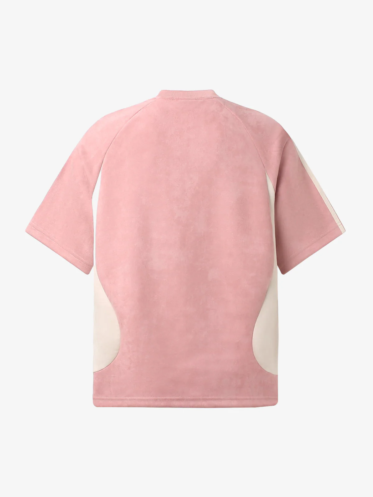 Suede Panel SUPERMADE Embroidered Short Sleeve T-Shirt - Image 4