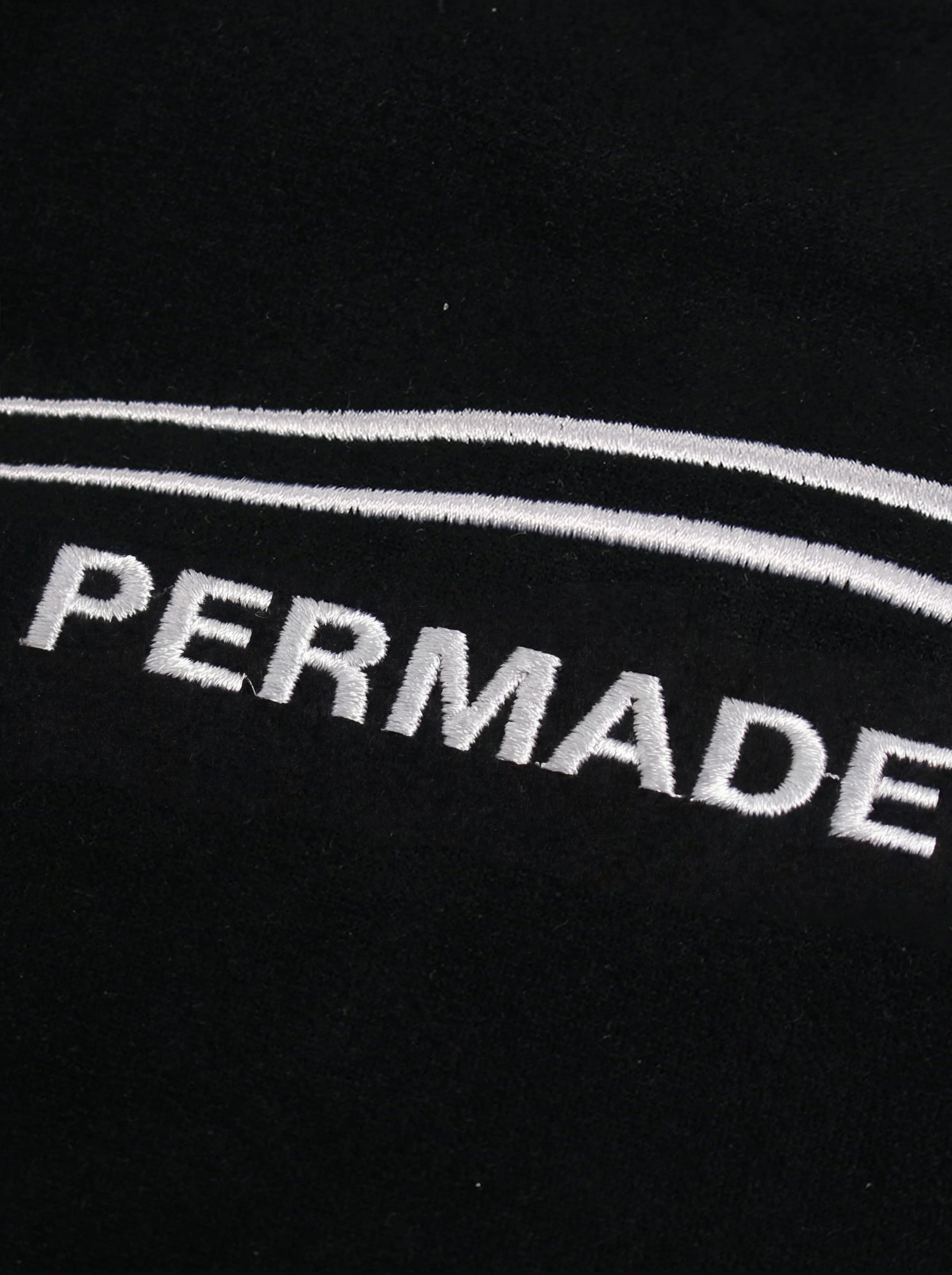 Suede Panel SUPERMADE Embroidered Short Sleeve T-Shirt - Image 6