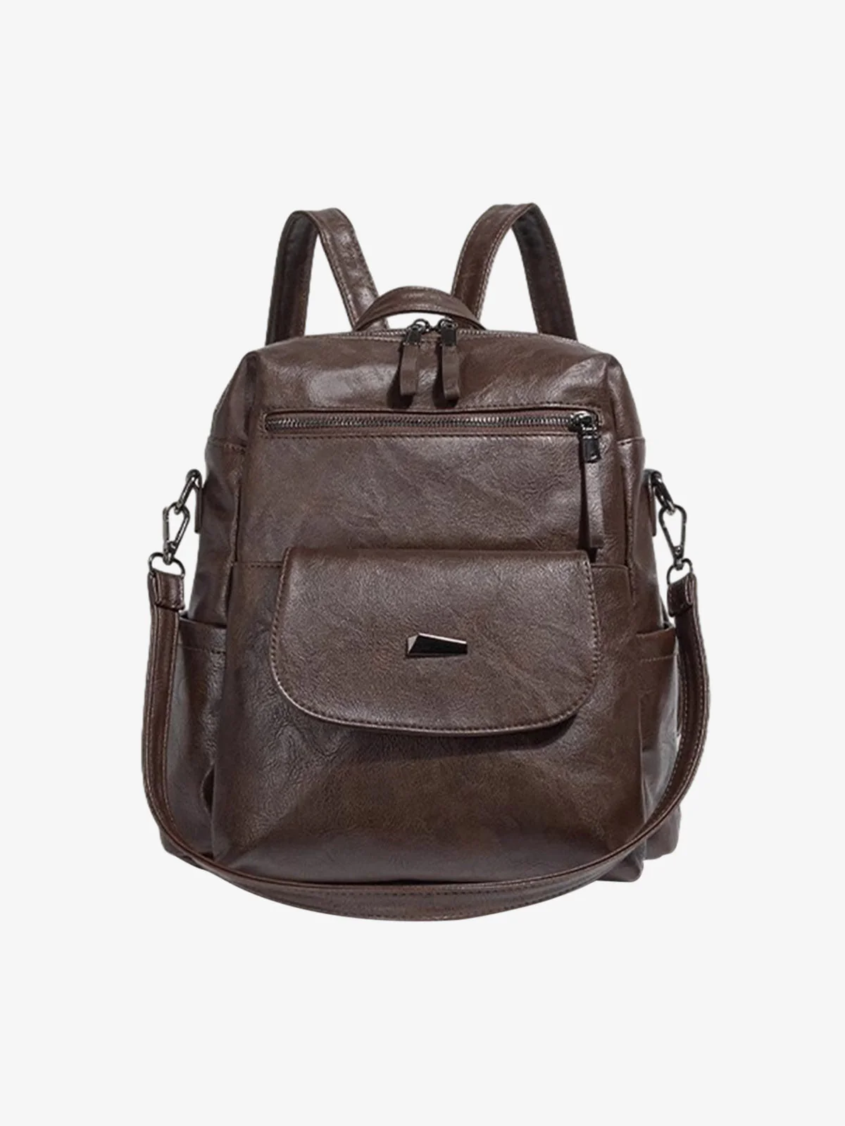 Suede Simple Dual-Use Large Capacity Backpack - Image 2
