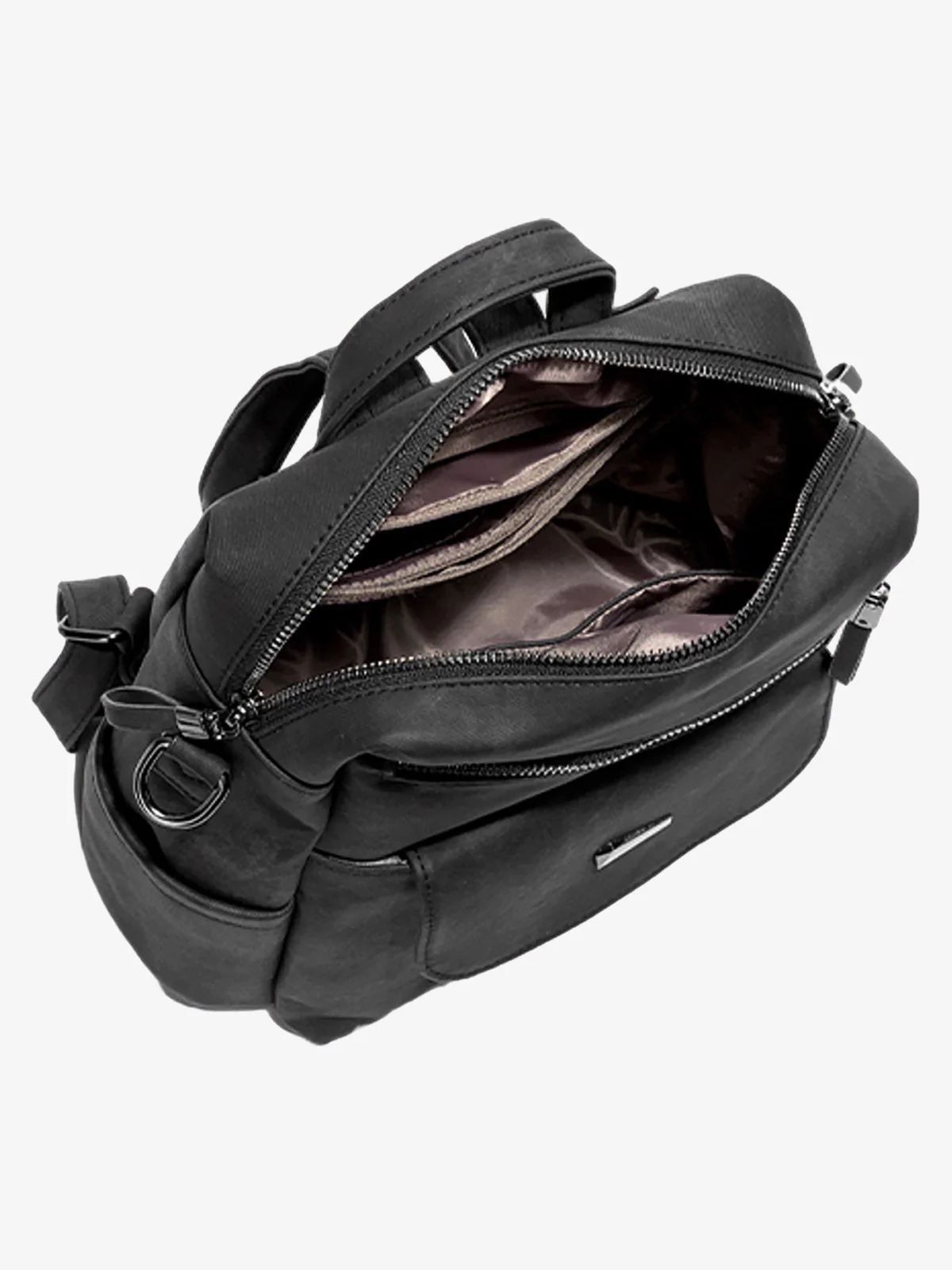 Suede Simple Dual-Use Large Capacity Backpack - Image 7