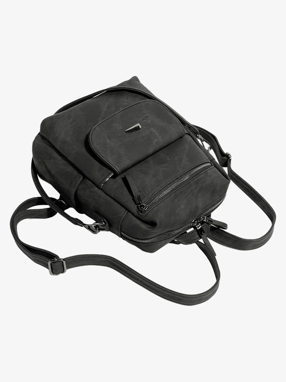 Suede Simple Dual-Use Large Capacity Backpack - Image 8