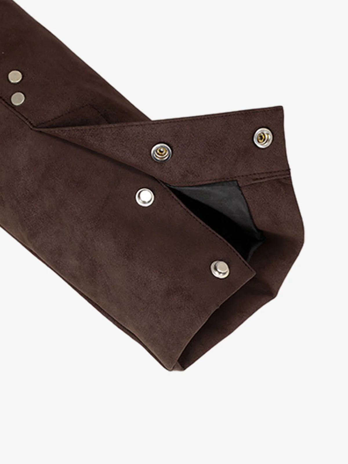 Suede Studded Zip Up Jacket - Image 5