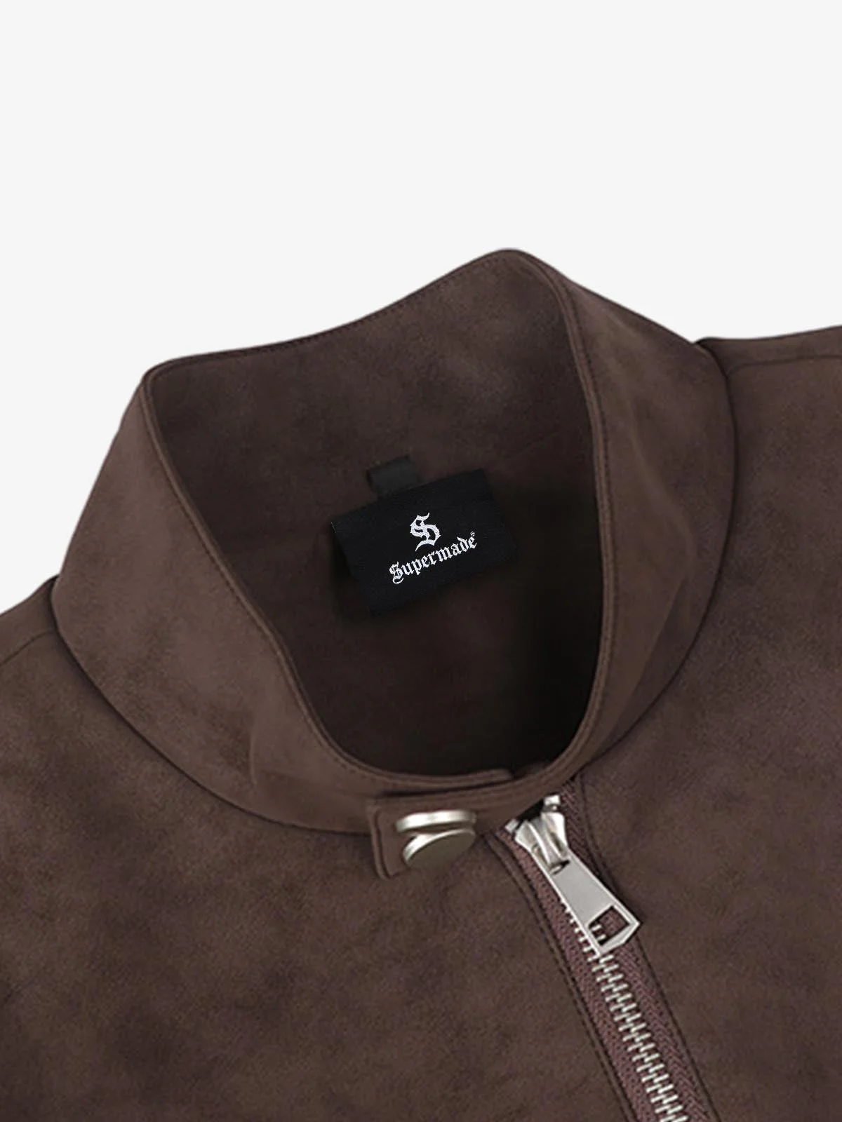Suede Studded Zip Up Jacket - Image 8