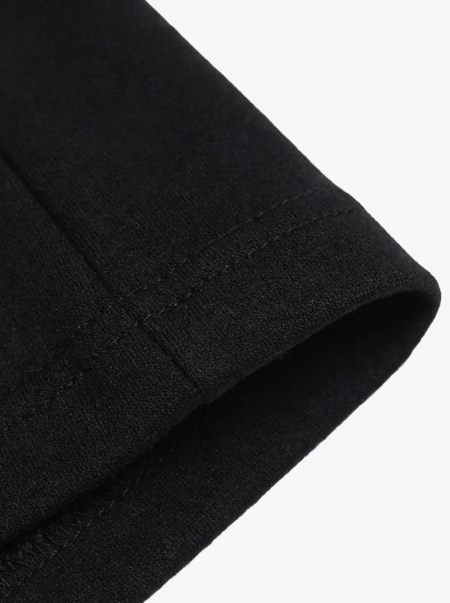 Suede-Touch Embroidered Sport Color-Block T-Shirt - Image 17