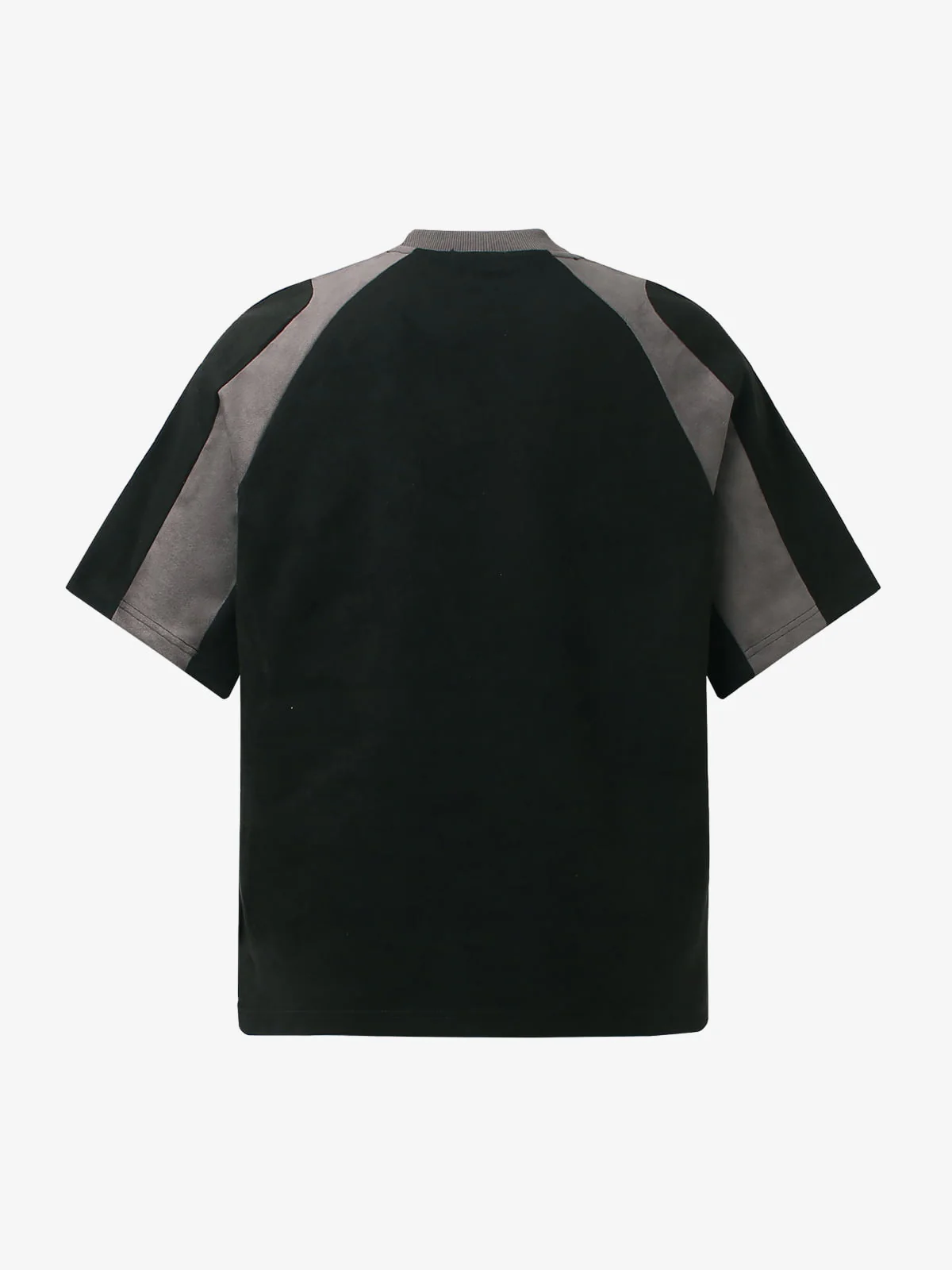 Suede-Touch Embroidered Sport Color-Block T-Shirt - Image 5