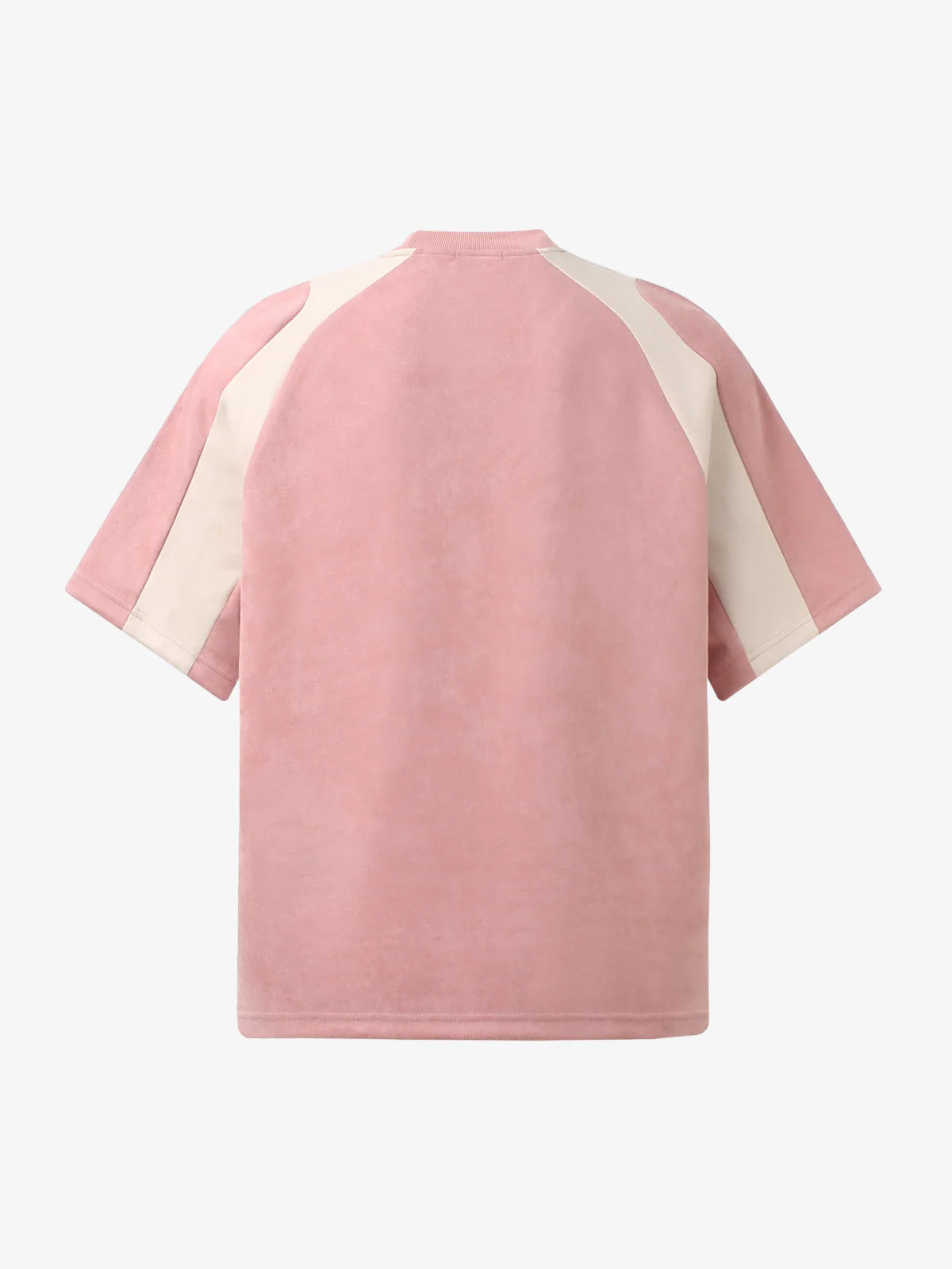 Suede-Touch Embroidered Sport Color-Block T-Shirt - Image 6