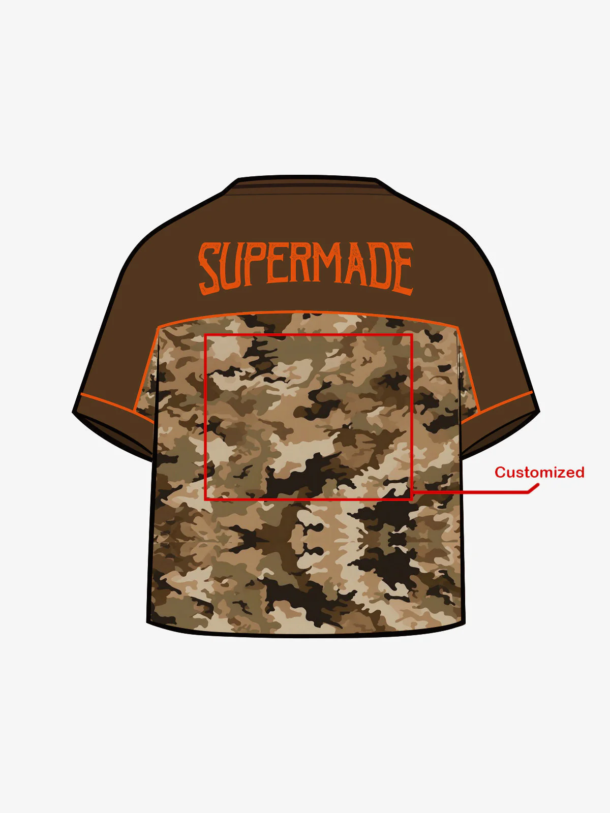 Original Camouflage Football Jersey T-Shirt - 2401 - Image 11