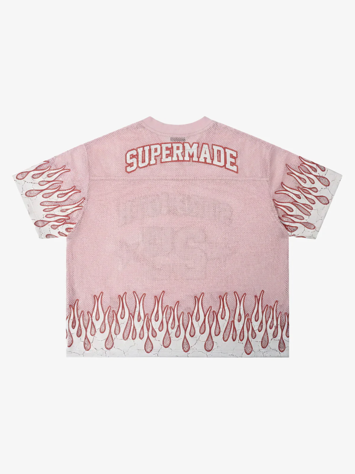Supermade 25 Flame Graphic Mesh Football Jersey T-Shirt - Image 7