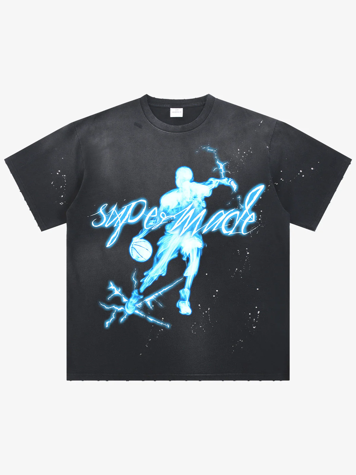 Supermade Energy Burst Basketball Electric Graphic T-Shirt